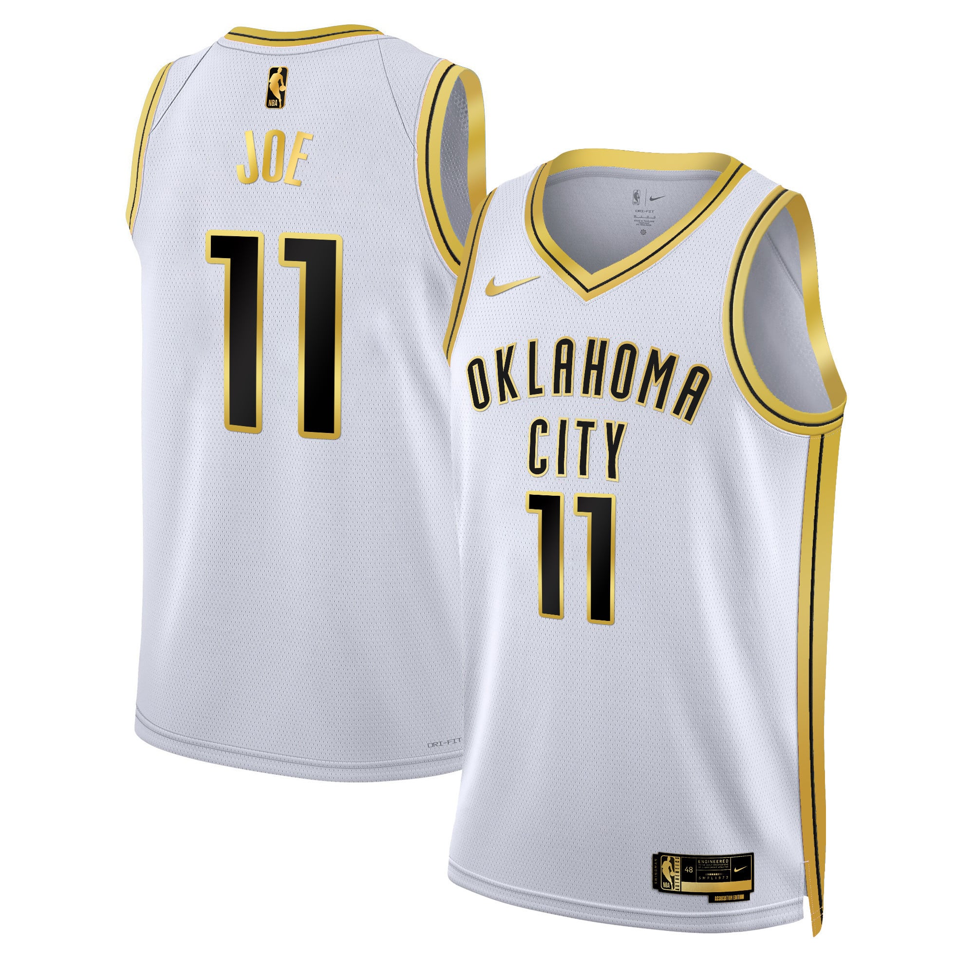 Men's Oklahoma City Thunder Swingman Jersey - All Stitched - Image 12