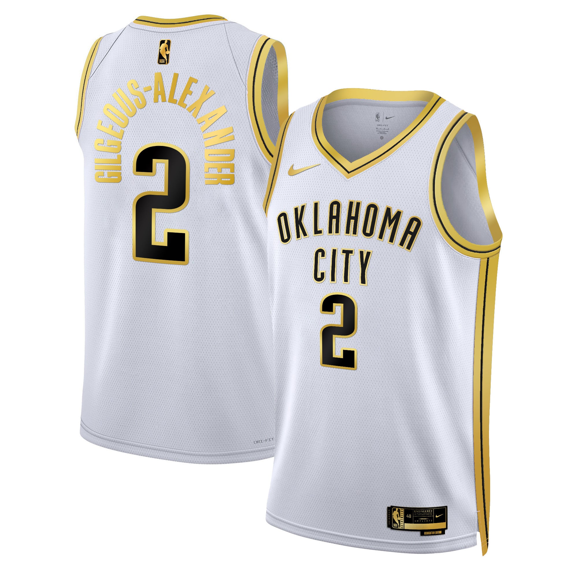 Men's Oklahoma City Thunder Swingman Jersey - All Stitched - Image 7