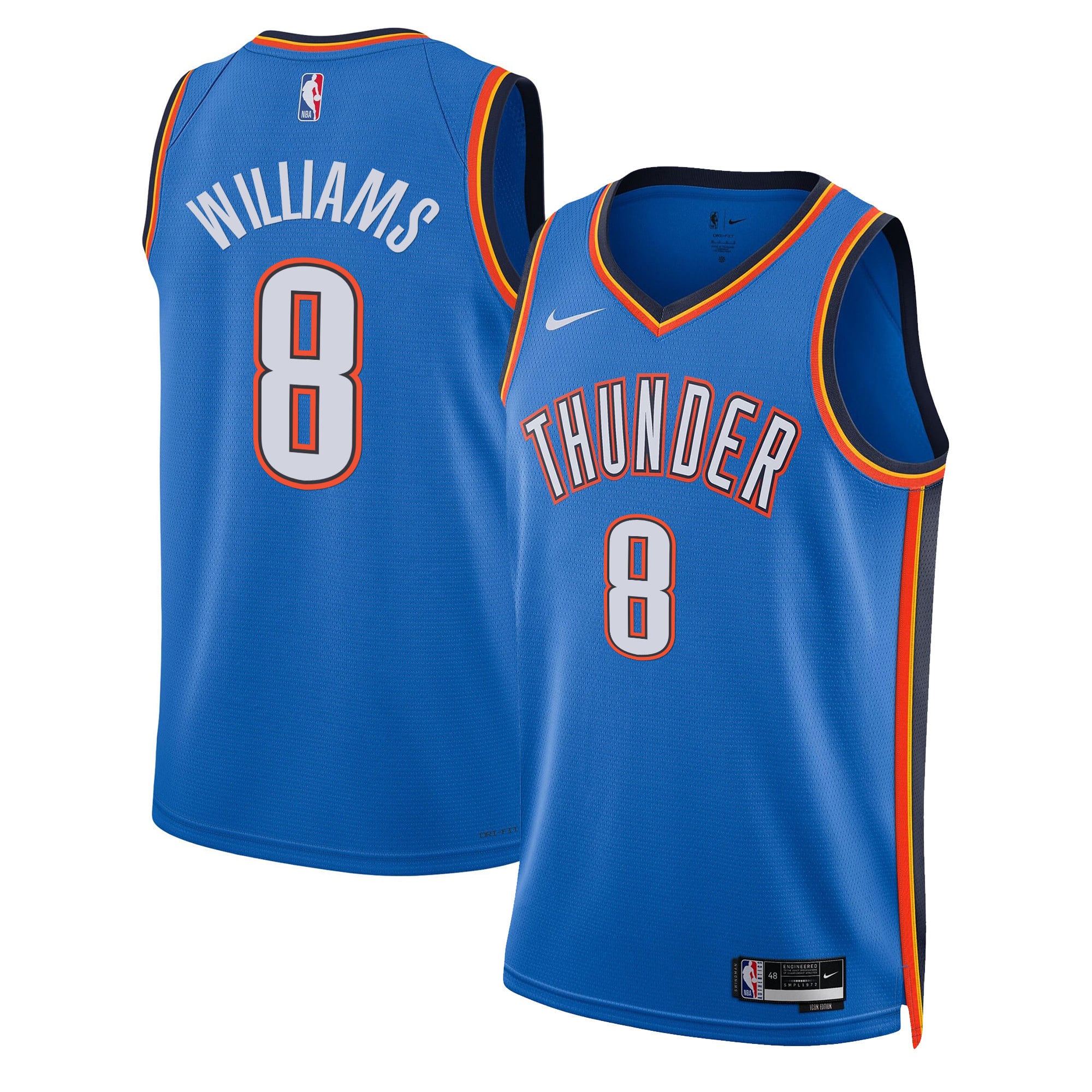 Men's Oklahoma City Thunder Swingman Jersey - All Stitched - Image 14