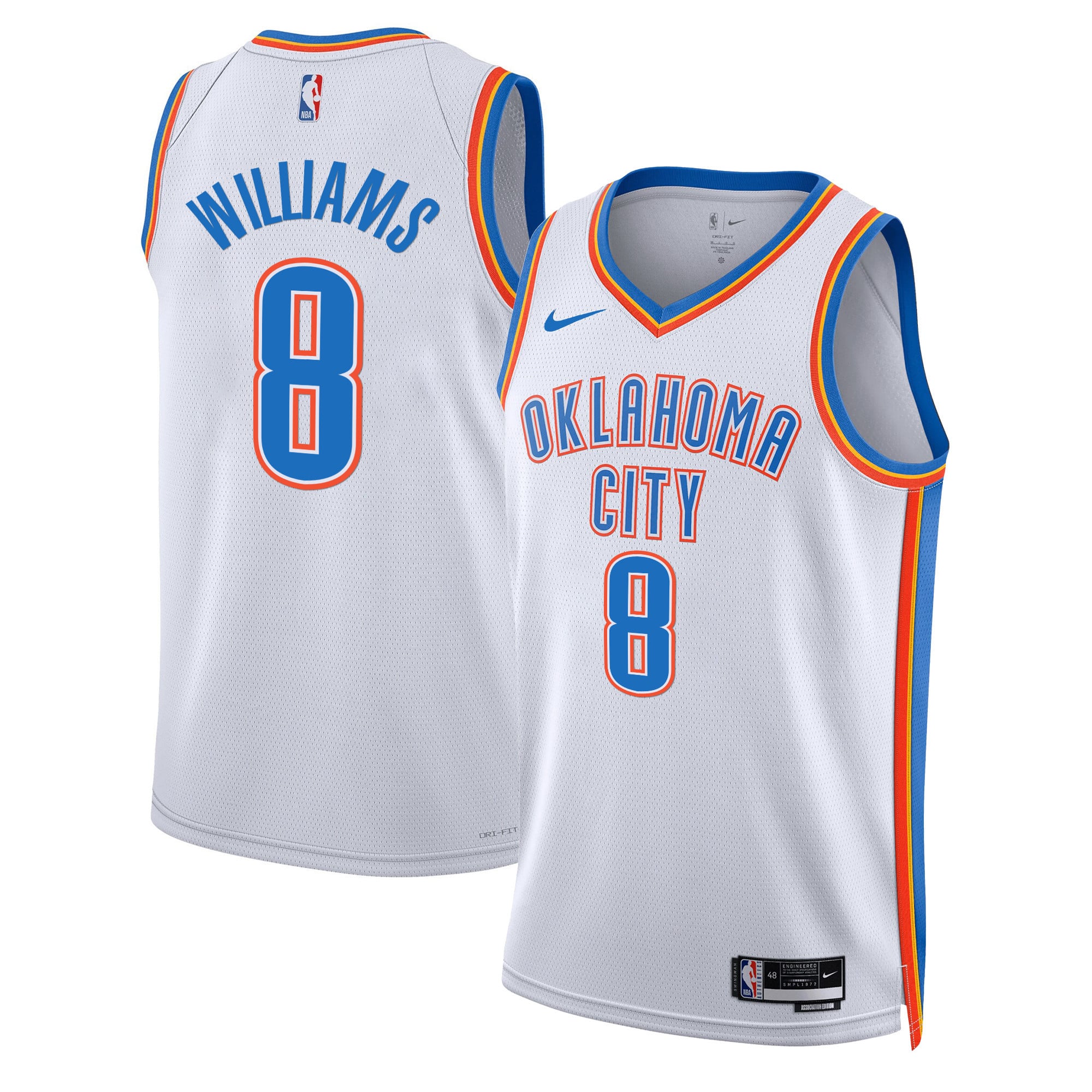 Men's Oklahoma City Thunder Swingman Jersey - All Stitched - Image 20