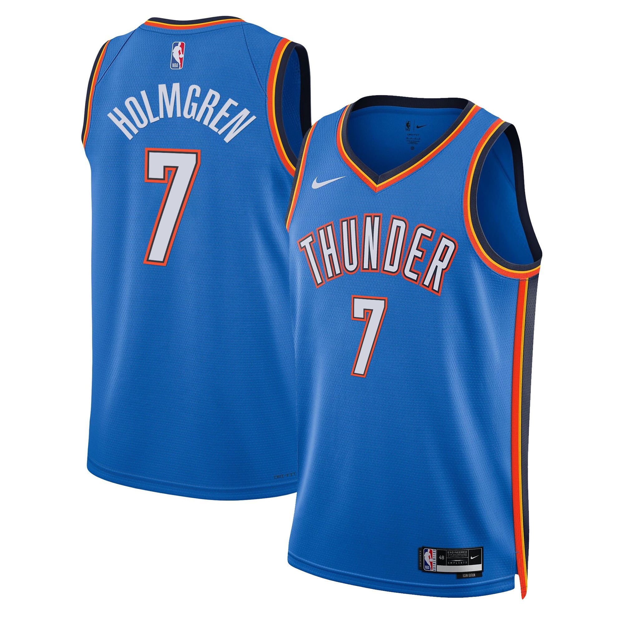 Men's Oklahoma City Thunder Swingman Jersey - All Stitched - Image 15