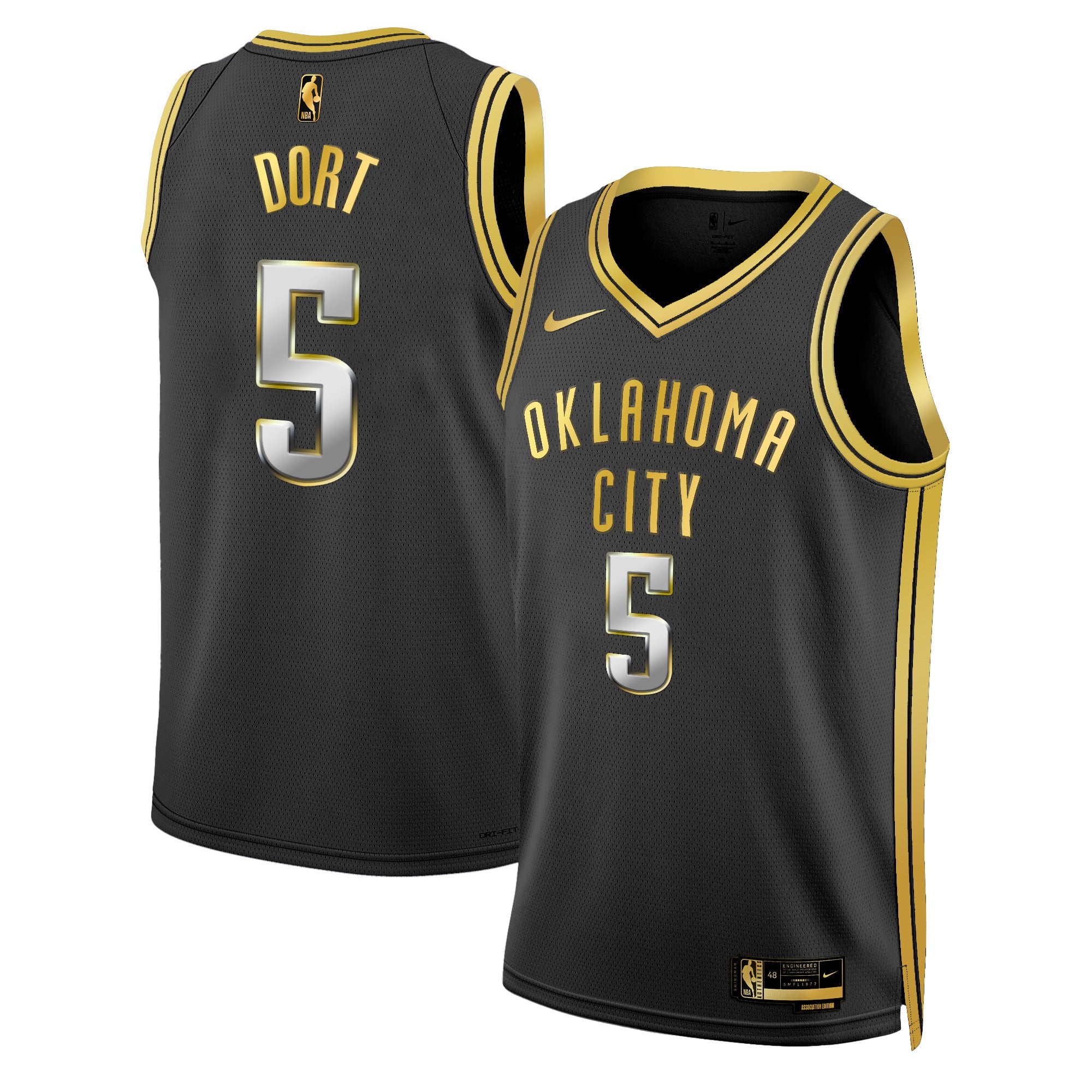 Men's Oklahoma City Thunder Swingman Jersey - All Stitched - Image 5