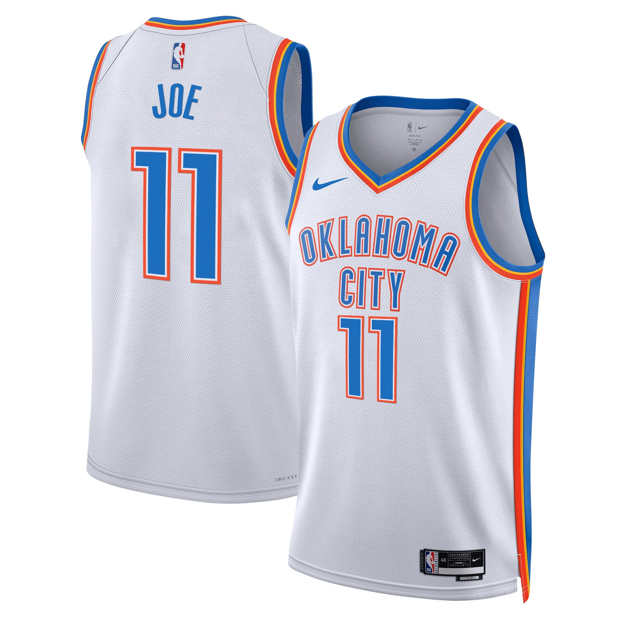 Men's Oklahoma City Thunder Swingman Jersey - All Stitched - Image 24