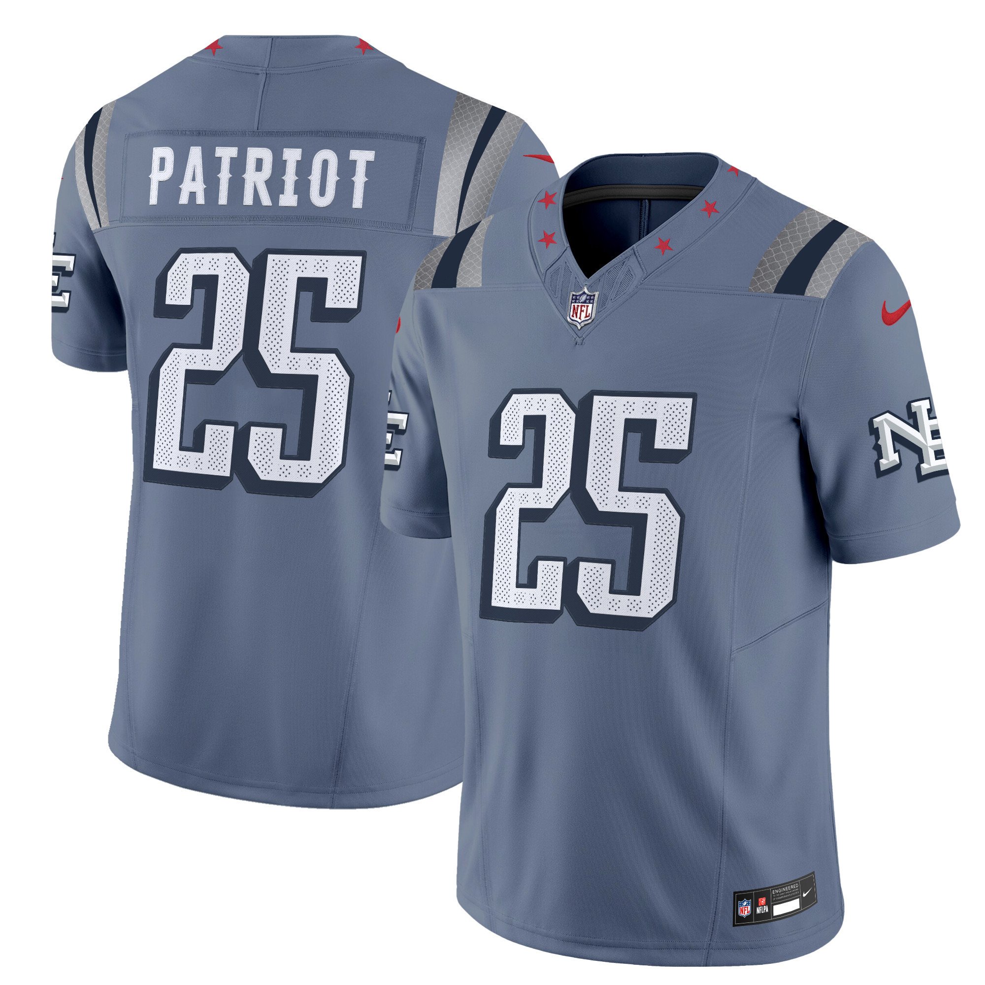 Men's Patriot New England Patriots 2025 "Rivalries" Vapor Limited Jersey - All Stitched
