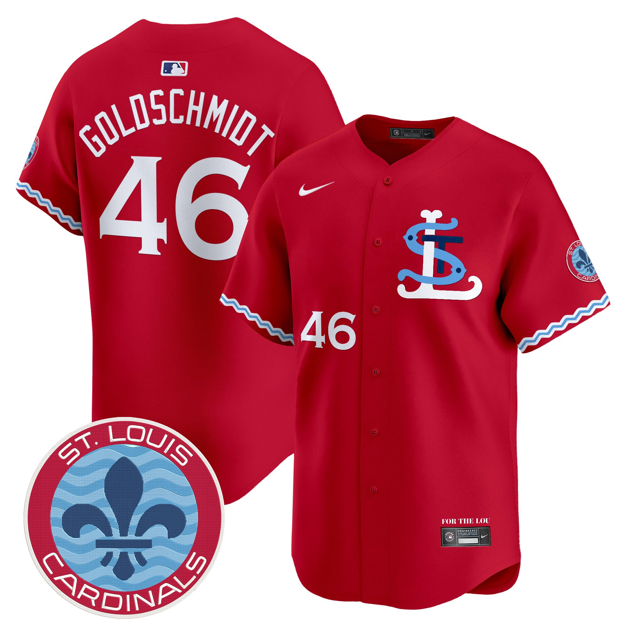 Men's Paul Goldschmidt St. Louis Cardinals City Connect Vapor Premier Limited Jersey - All Stitched