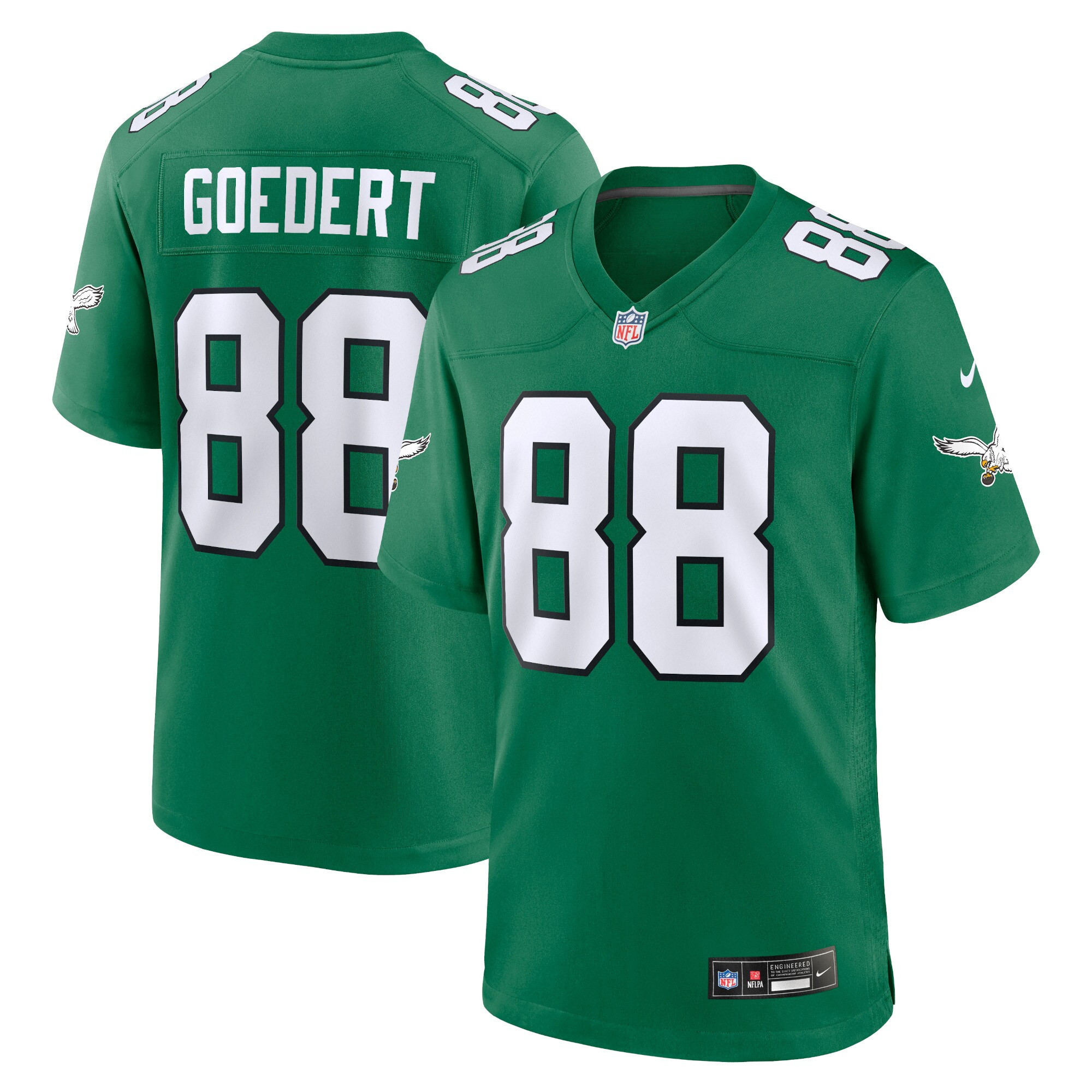 Men's Philadelphia Eagles Alternate Game Player Dallas Goedert Jersey - All Stitched
