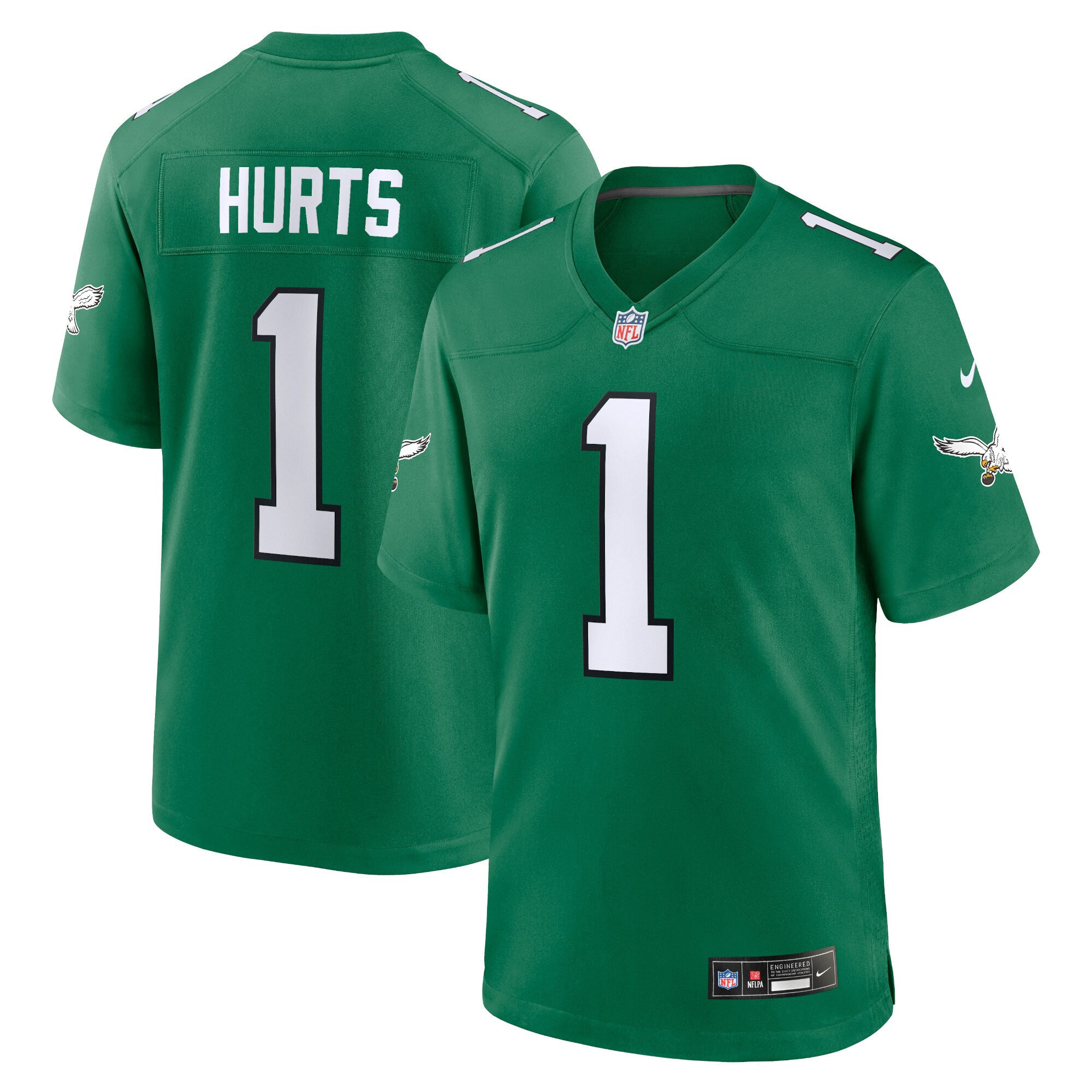 Men's Philadelphia Eagles Alternate Game Player Jalen Hurts Jersey - All Stitched