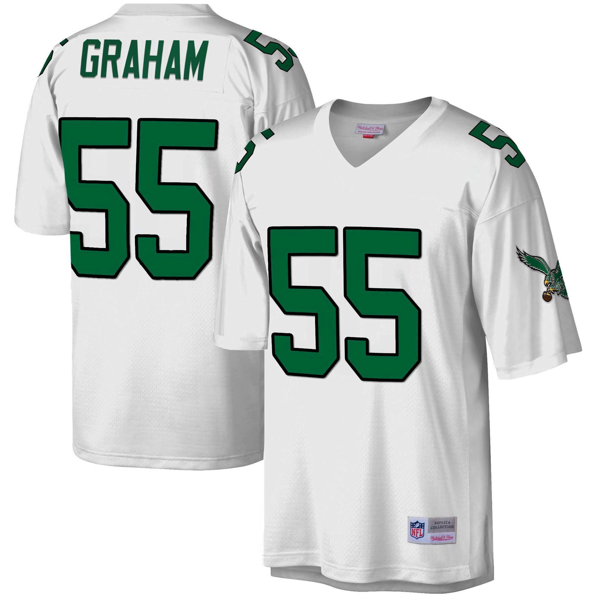 Men's Philadelphia Eagles Big & Tall 1990 Legacy White Brandon Graham Jersey - All Stitched