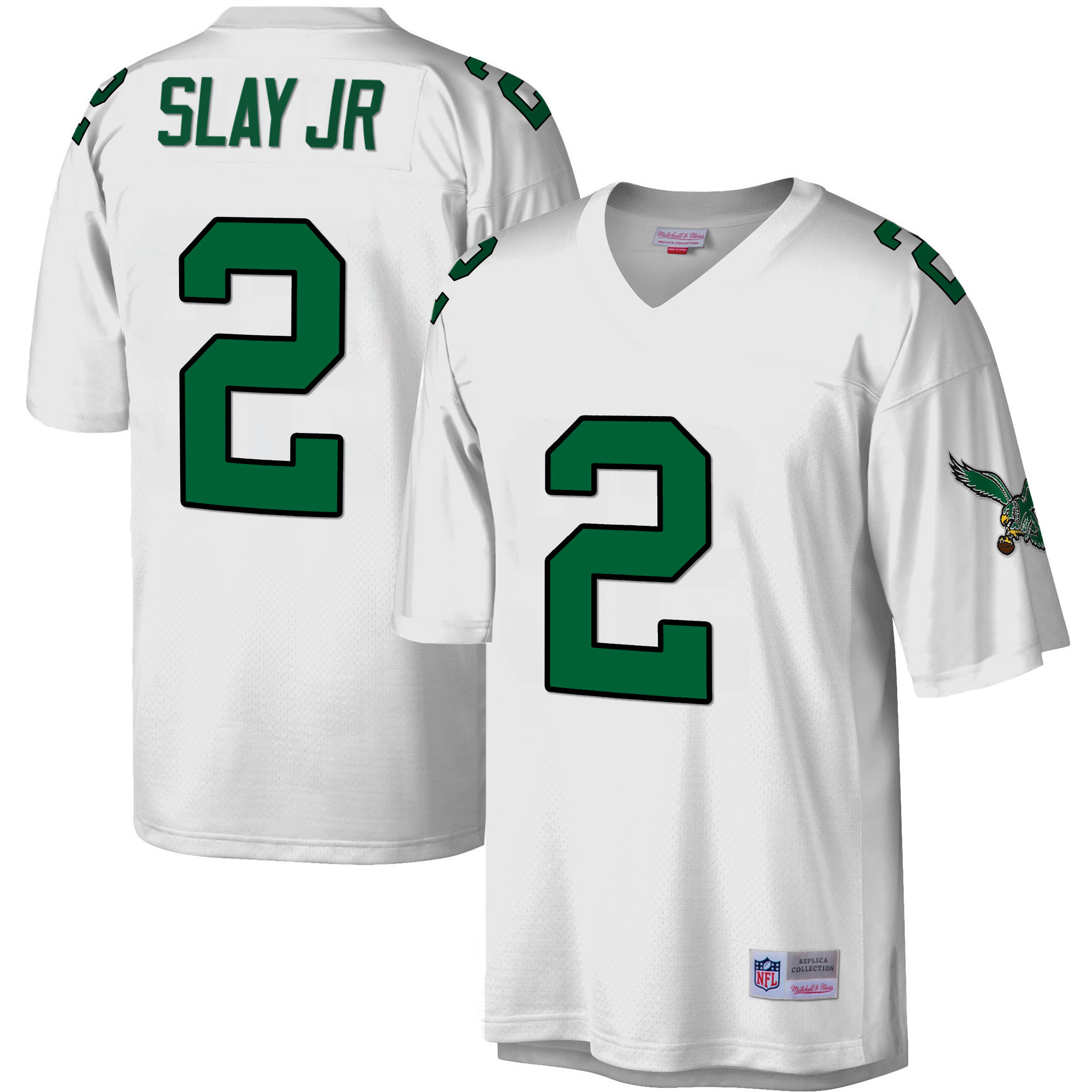 Men's Philadelphia Eagles Big & Tall 1990 Legacy White Darius Slay Jr. Jersey - All Stitched