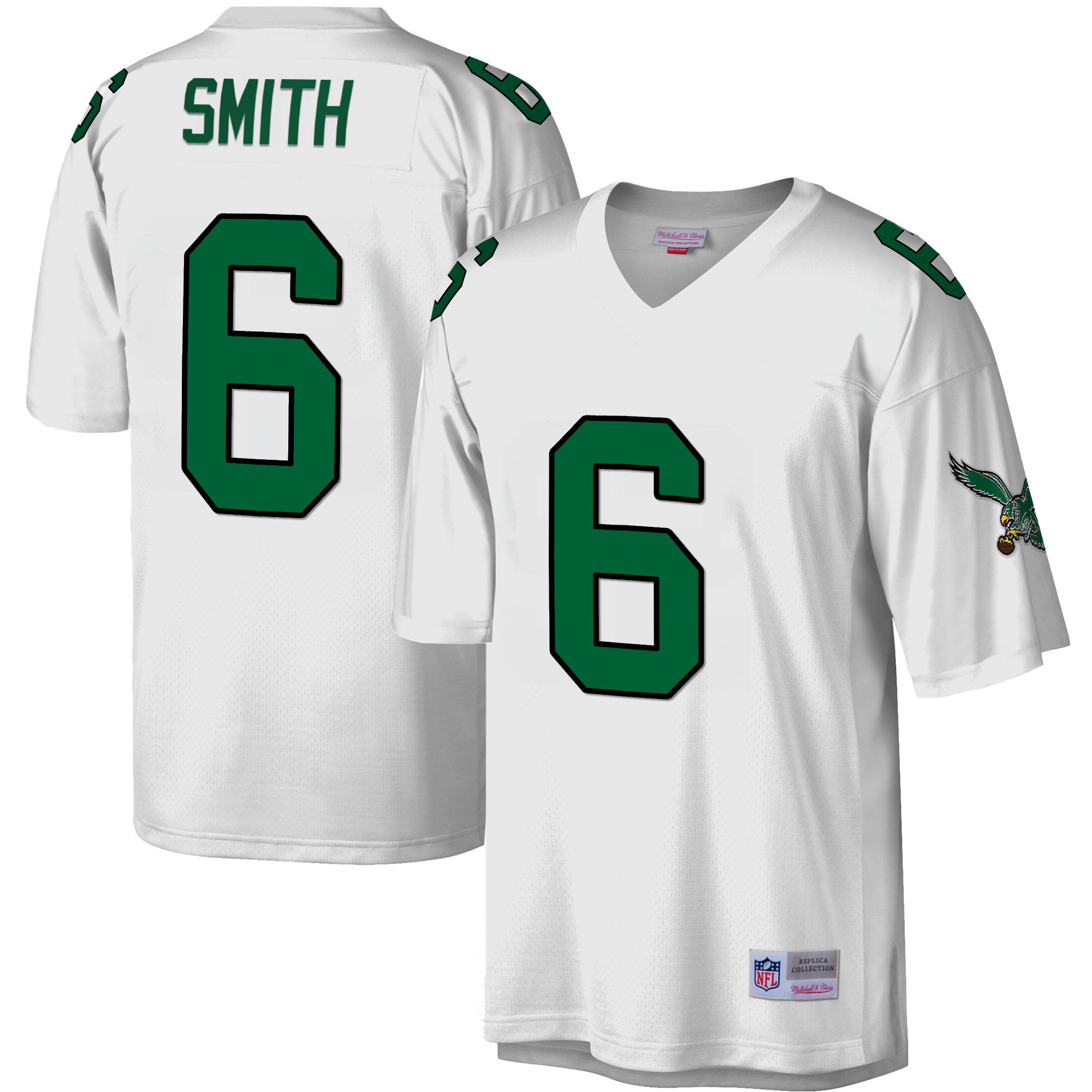 Men's Philadelphia Eagles Big & Tall 1990 Legacy White DeVonta Smith Jersey - All Stitched