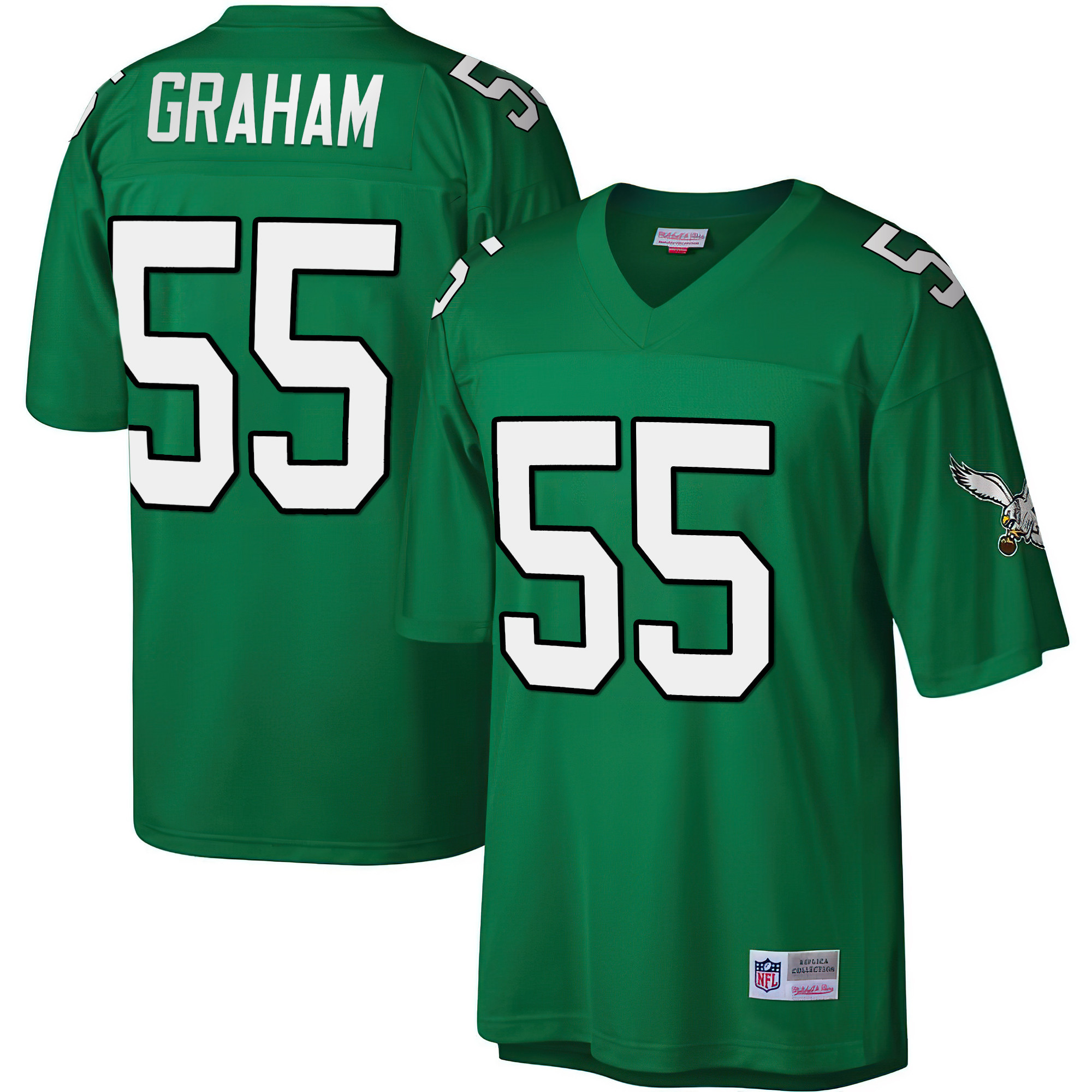 Men's Philadelphia Eagles Big & Tall 1990 Retired Kelly Green Brandon Graham Jersey - All Stitched