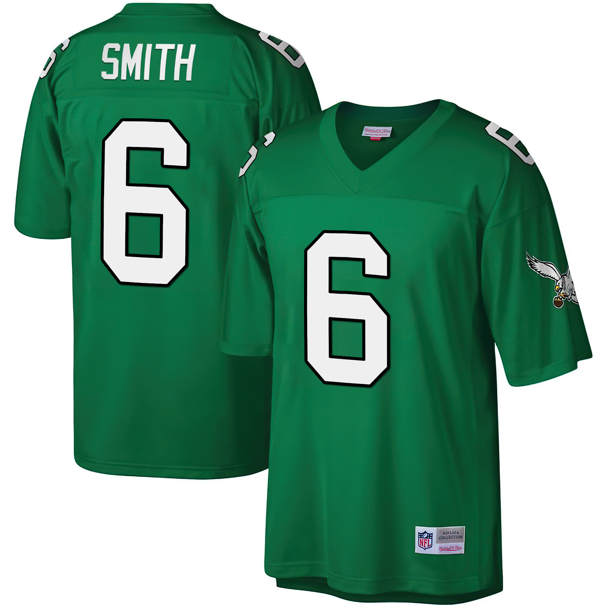 Men's Philadelphia Eagles Big & Tall 1990 Retired Kelly Green DeVonta Smith Jersey - All Stitched