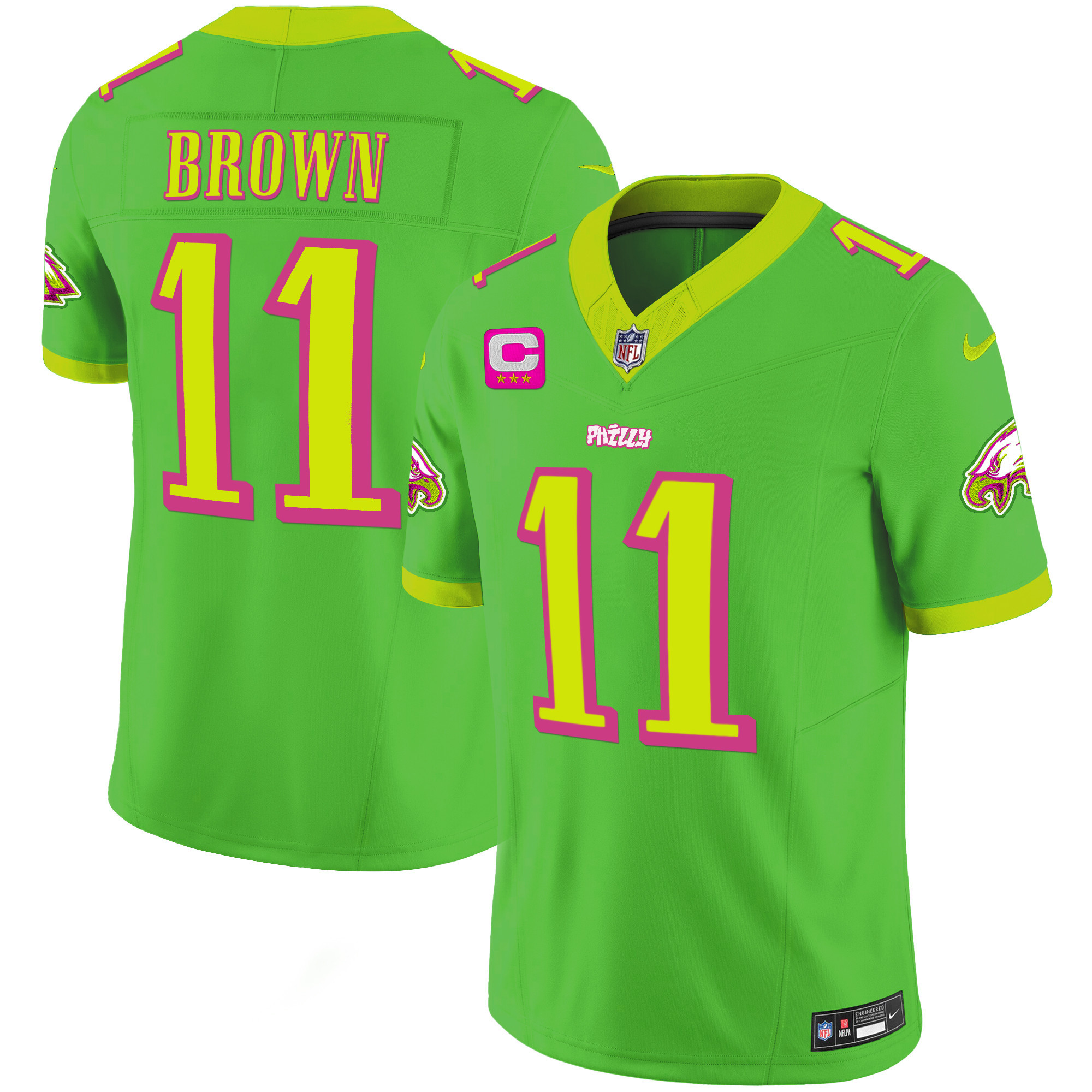 Men's Philadelphia Eagles City Edition Vapor A.J. Brown Jersey - All Stitched