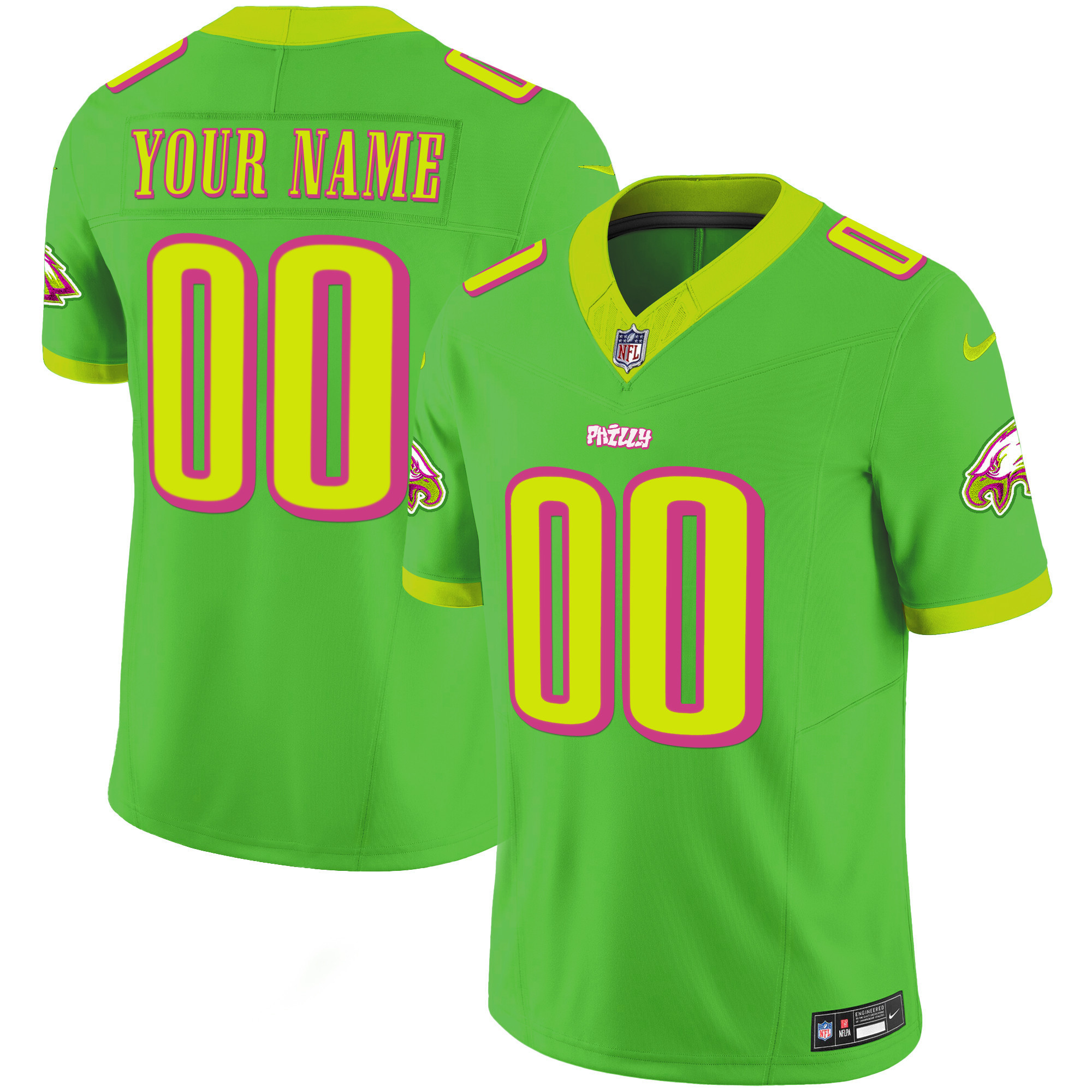 Men's Philadelphia Eagles City Edition Vapor Custom City Edition Jersey - All Stitched