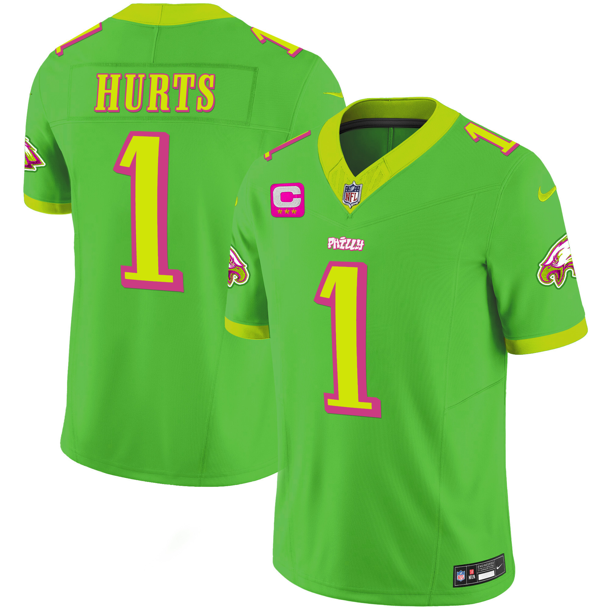 Men's Philadelphia Eagles City Edition Vapor Jalen Hurts Jersey - All Stitched