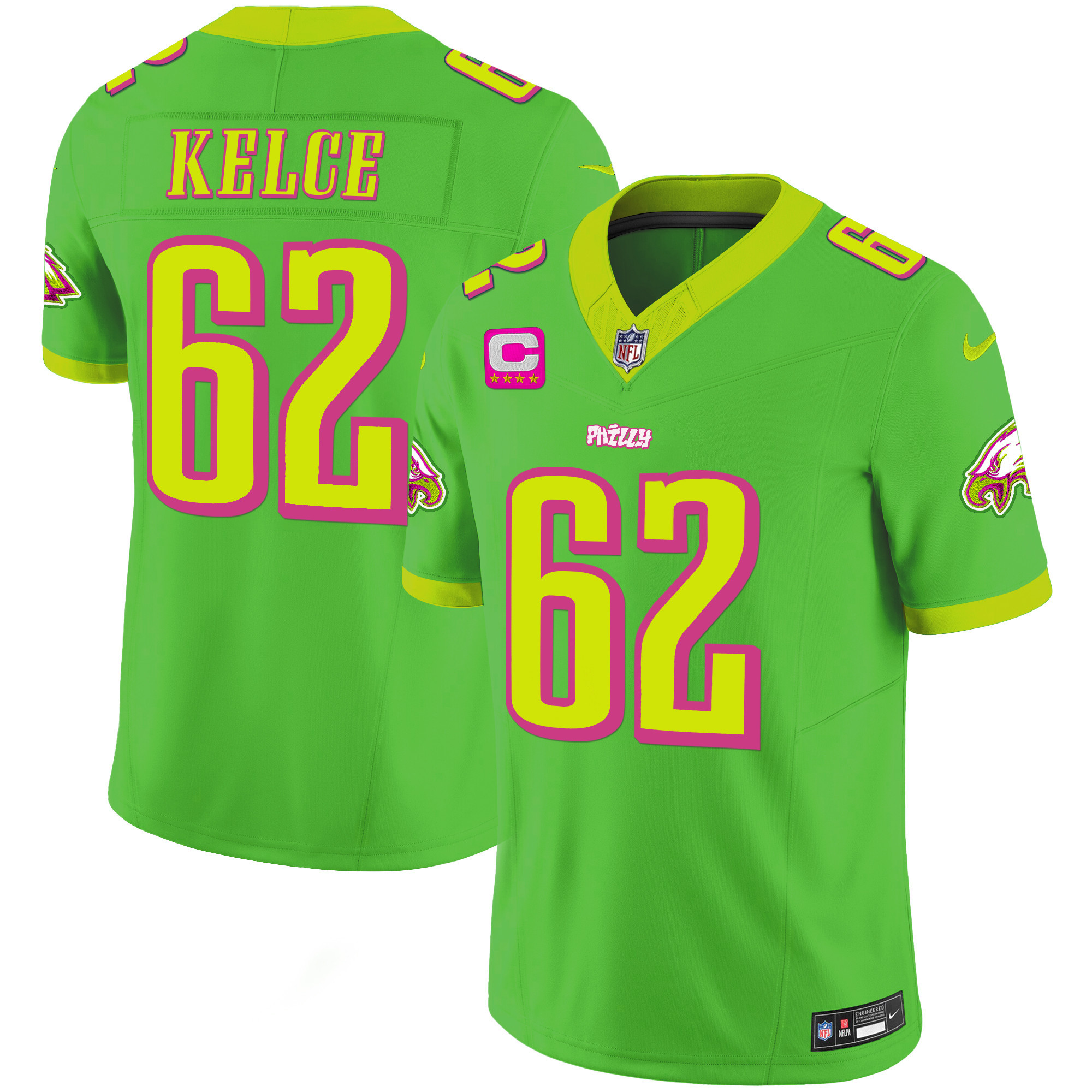 Men's Philadelphia Eagles City Edition Vapor Jason Kelce Jersey - All Stitched