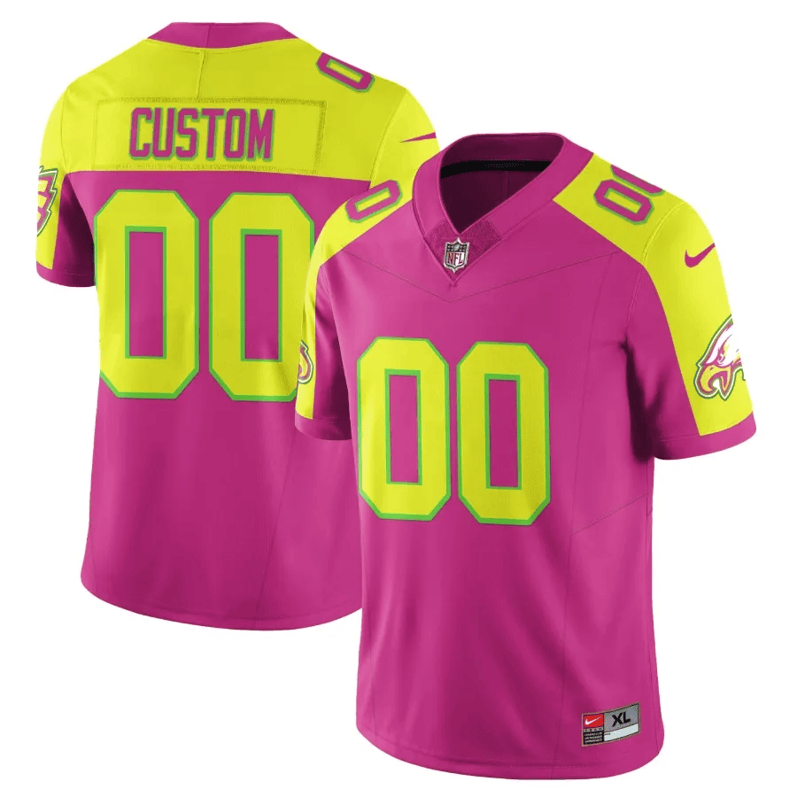 Men's Philadelphia Eagles City Edition Vapor Limited Custom Pink Jersey - All Stitched