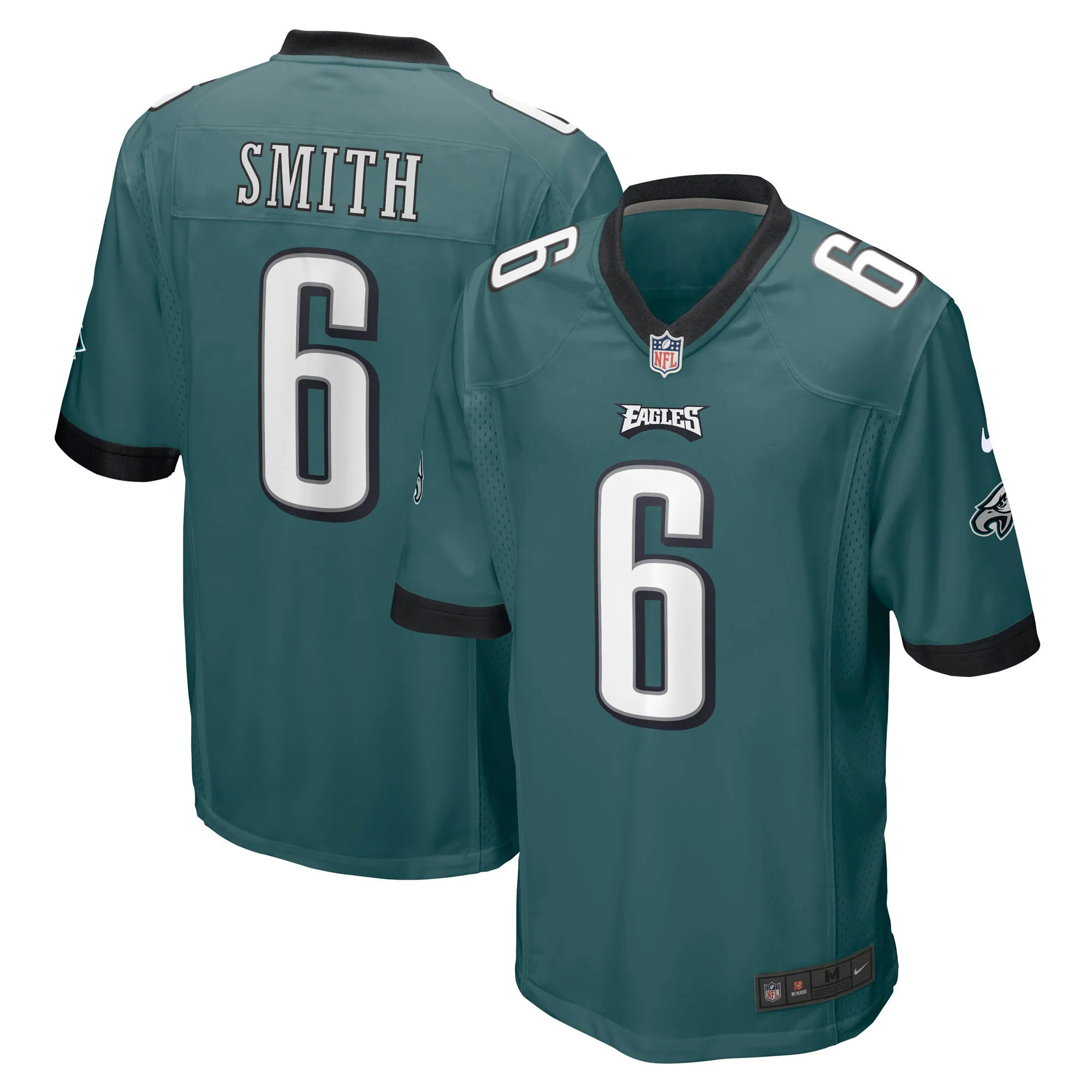 Men's Philadelphia Eagles Midnight Green Player Game DeVonta Smith Jersey - All Stitched