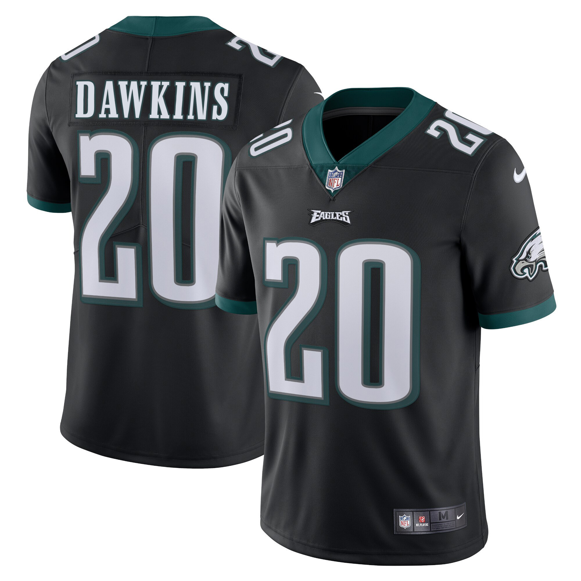Men's Philadelphia Eagles Vapor Black - All Stitched Brian Dawkins Jersey - All Stitched