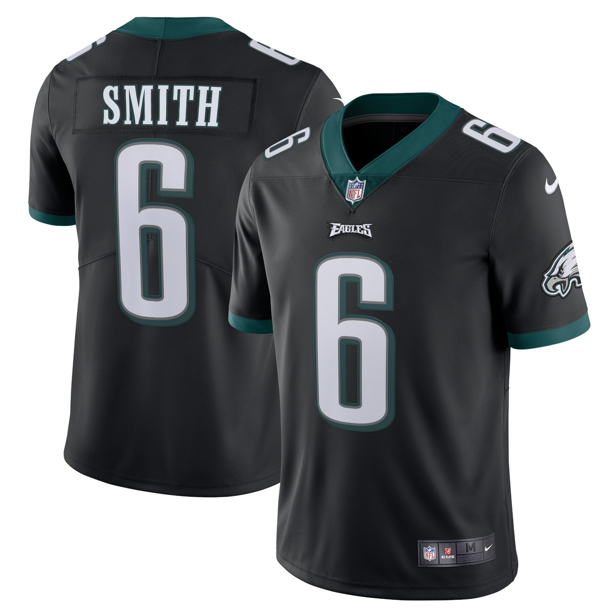 Men's Philadelphia Eagles Vapor Black - All Stitched DeVonta Smith Jersey - All Stitched