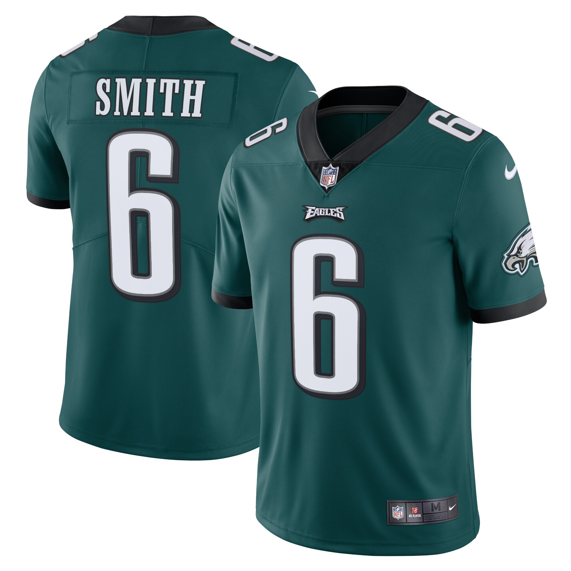 Men's Philadelphia Eagles Vapor Midnight Green - All Stitched DeVonta Smith Jersey - All Stitched