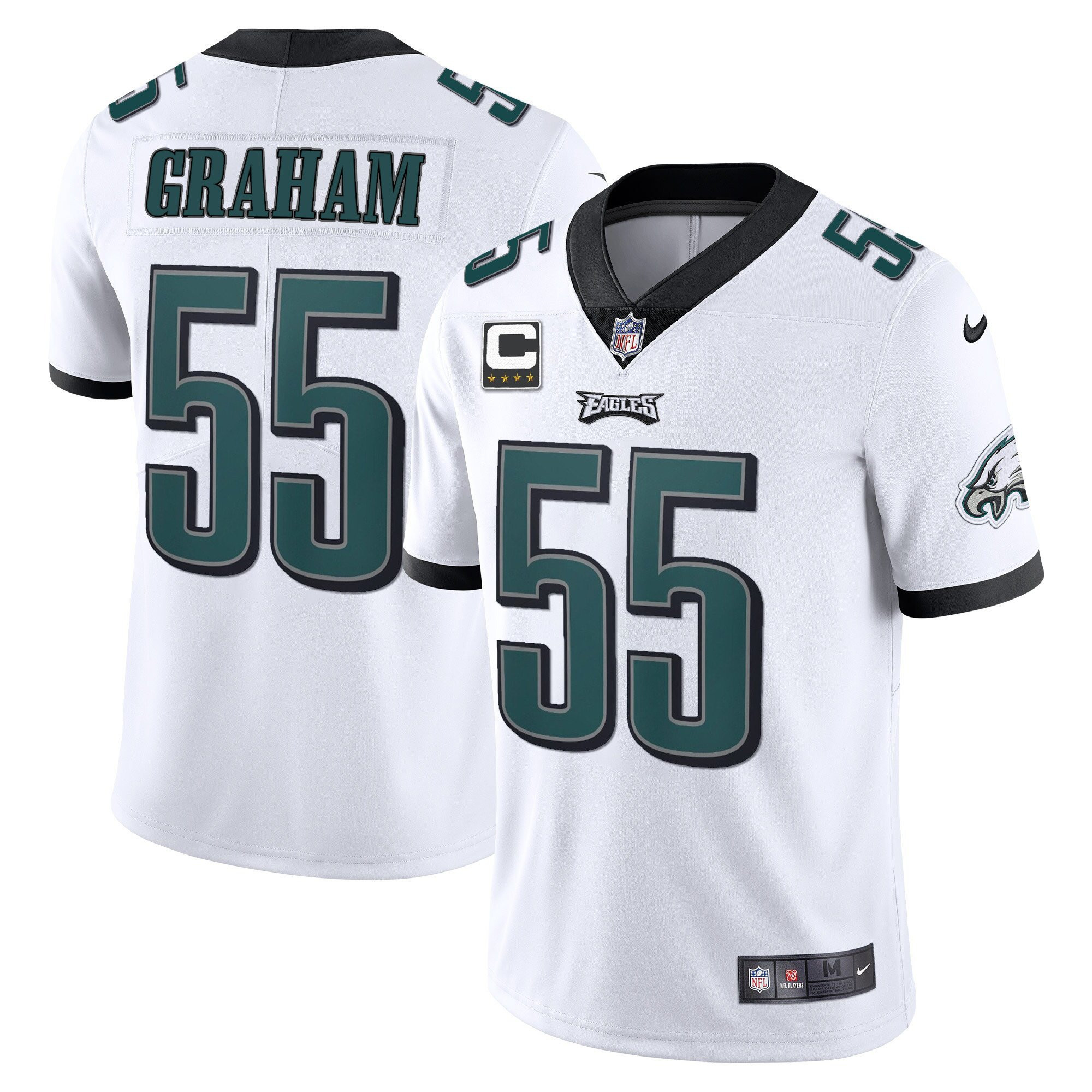 Men's Philadelphia Eagles Vapor White - All Stitched Brandon Graham Jersey - All Stitched