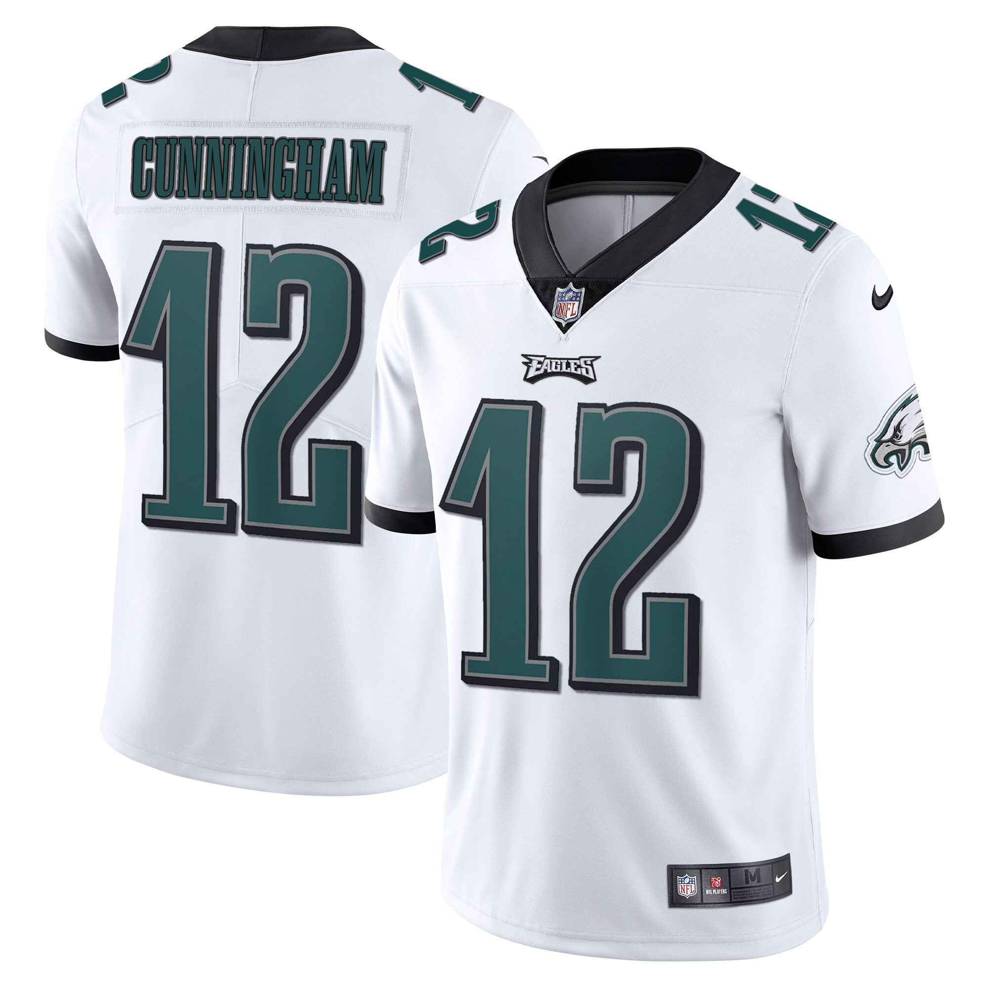 Men's Philadelphia Eagles Vapor White - All Stitched Randall Cunningham Jersey - All Stitched