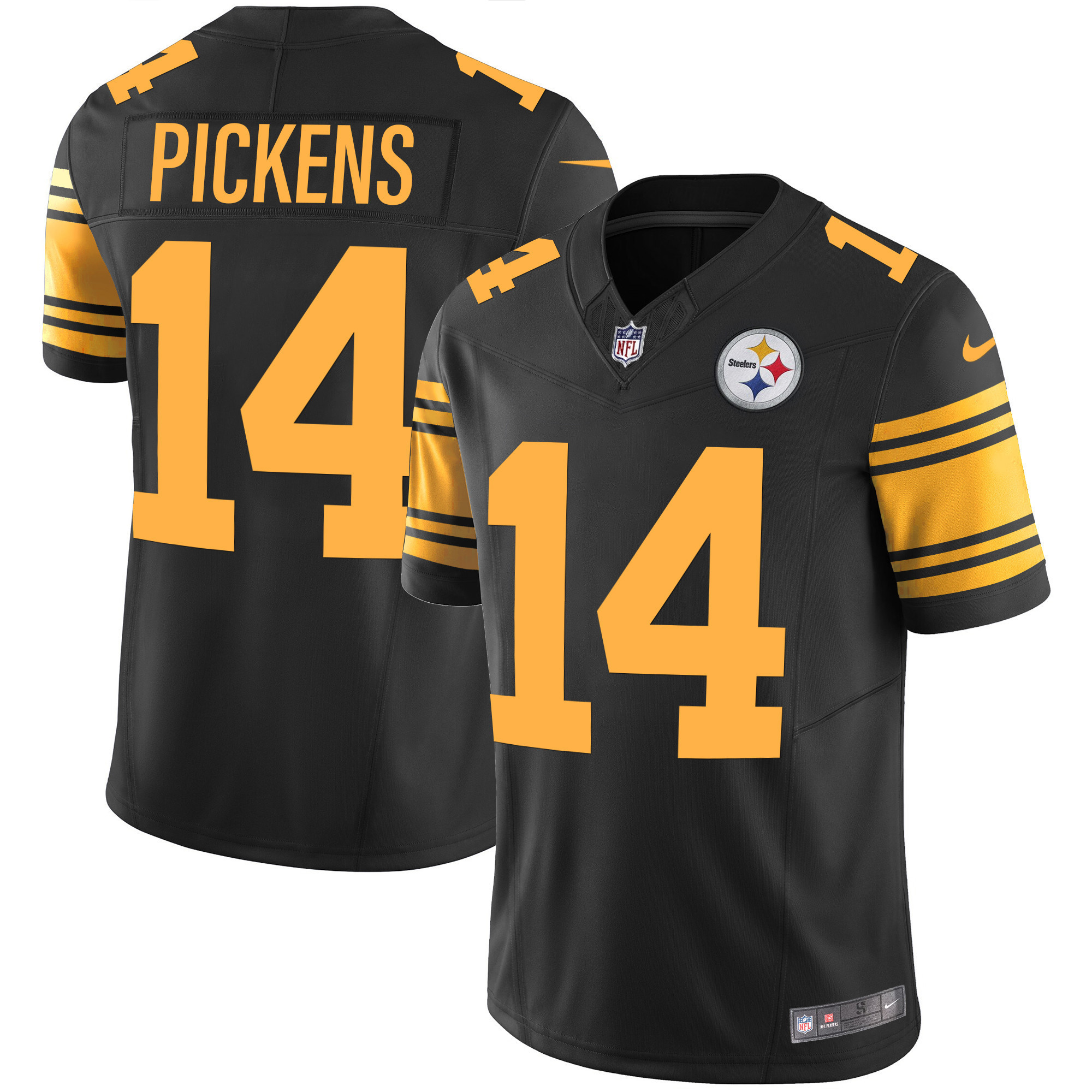 Men's Pittsburgh Steelers Color Rush Vapor Limited George Pickens Jersey - All Stitched