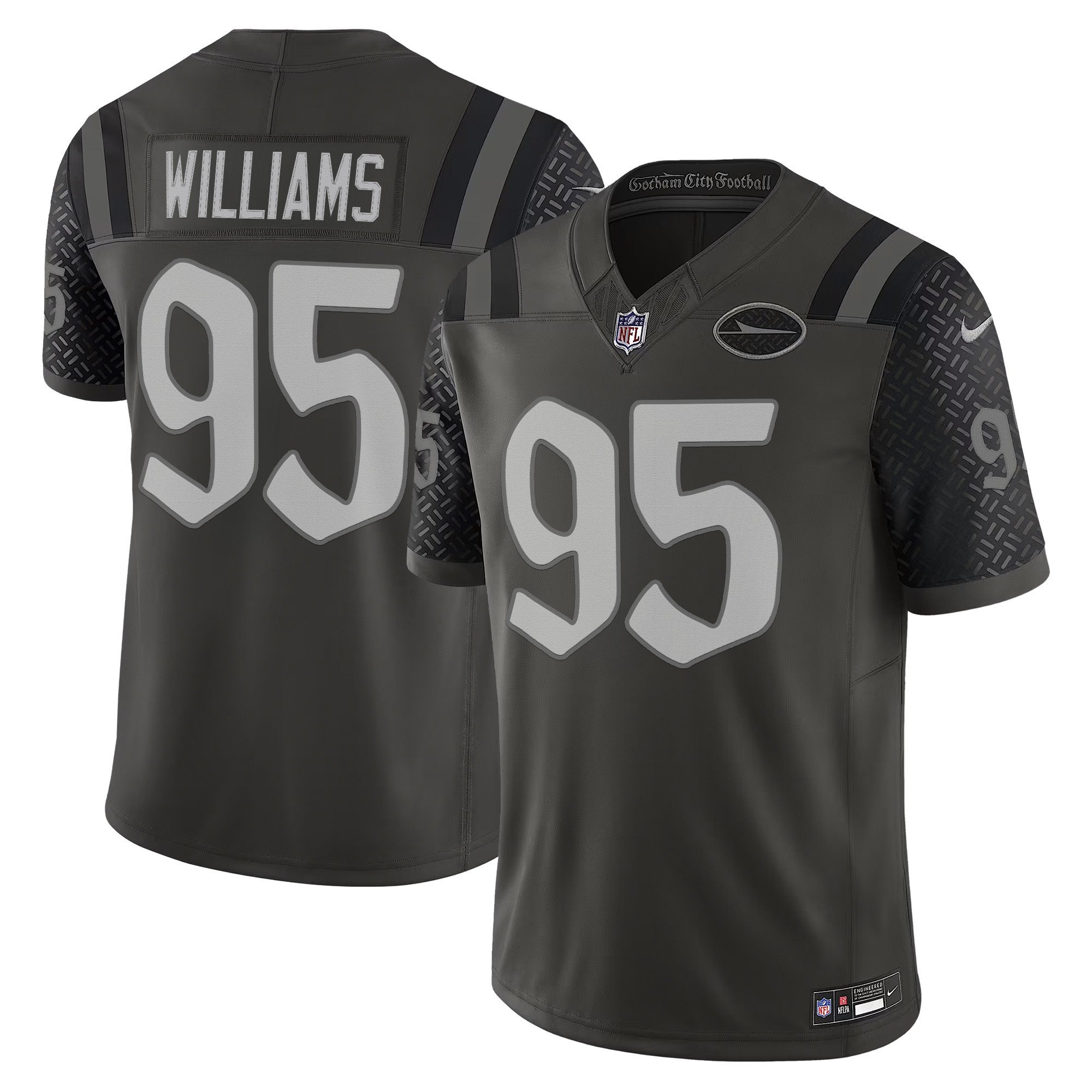 Men's Quinnen Williams New York Jets 2025 "Rivalries" Vapor Limited Jersey - All Stitched
