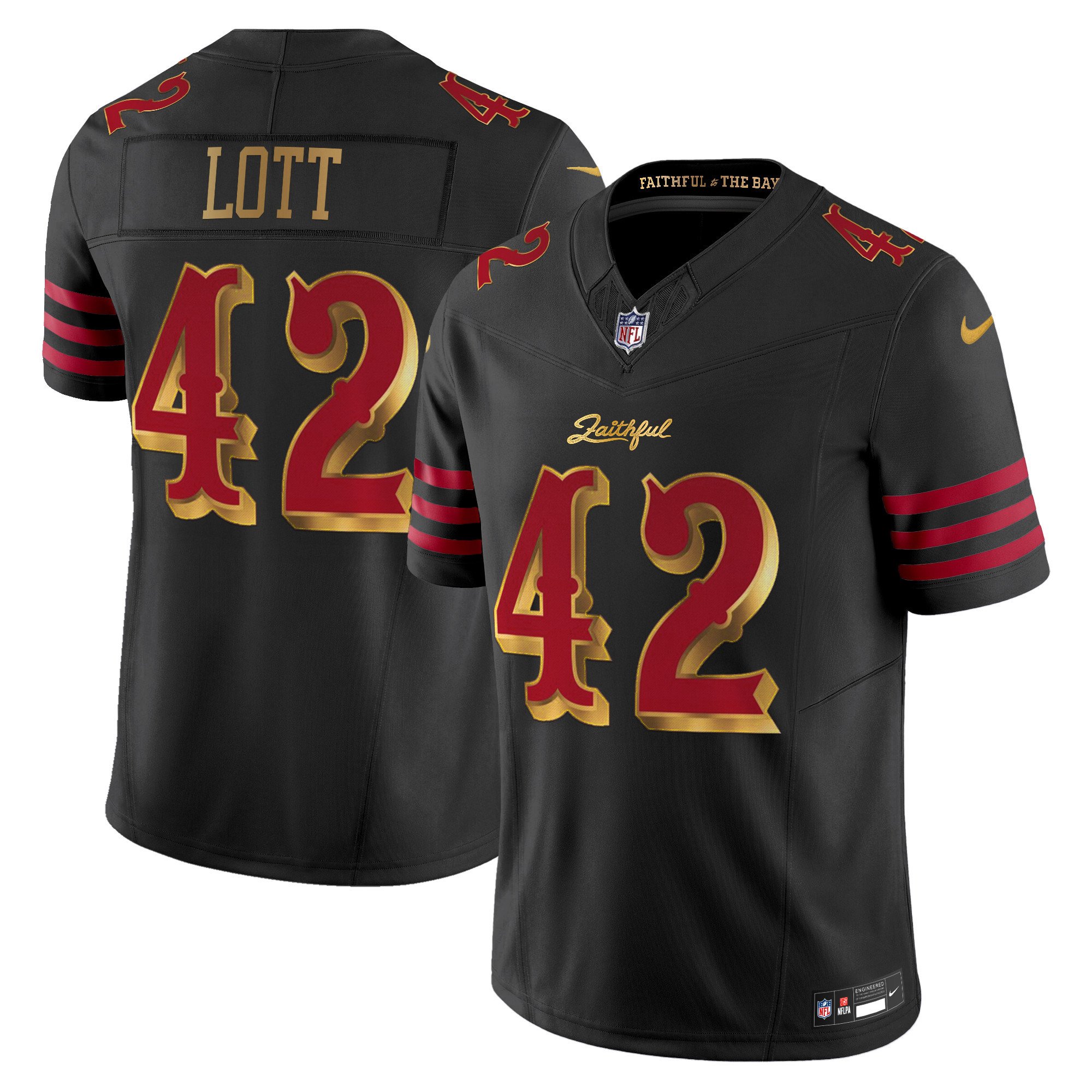 Men's Ronnie Lott San Francisco 49ers 2025 â€œRivalriesâ€ Vapor Limited Jersey - All Stitched