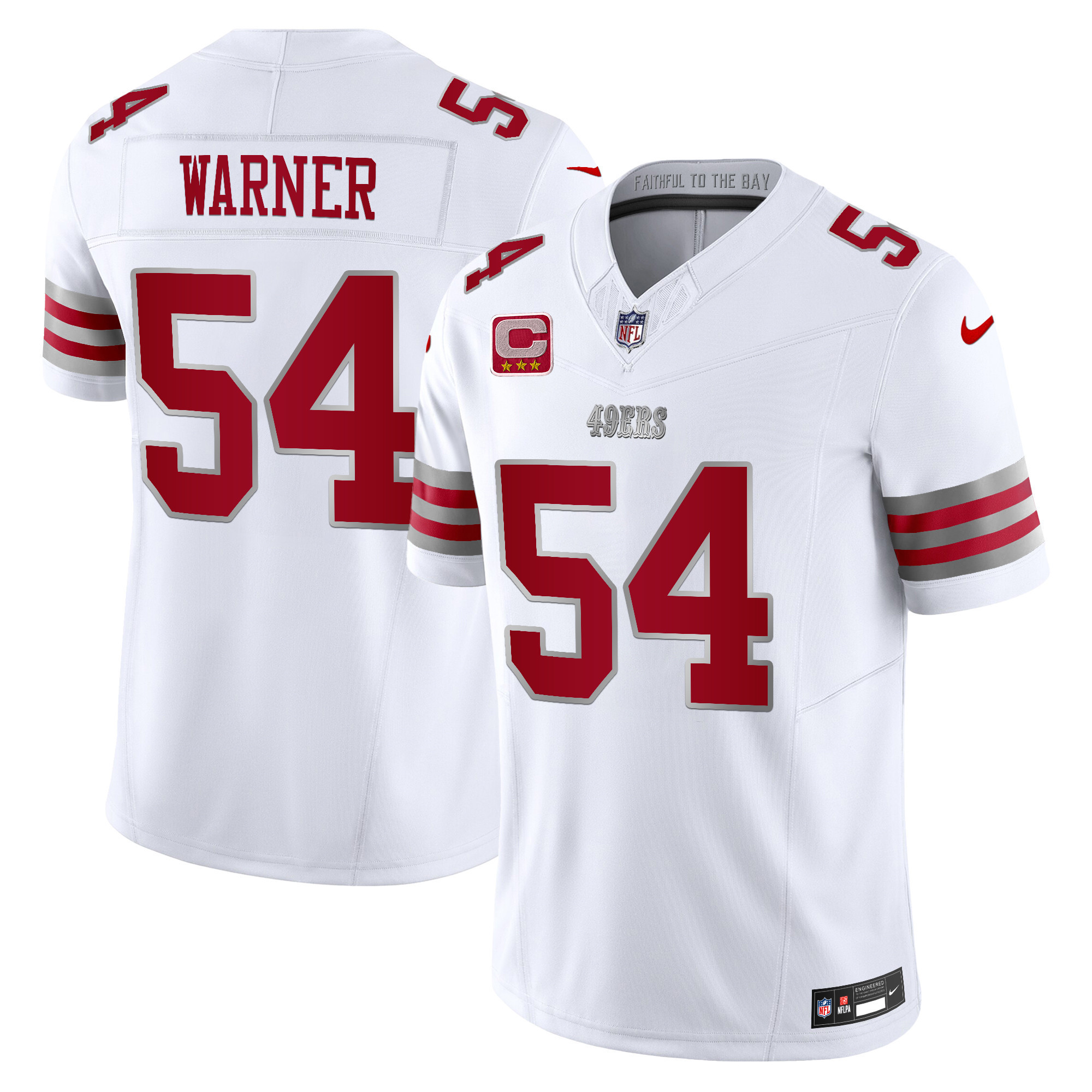 Men's San Francisco 49ers 2024 Winter Warrior Vapor Limited Fred Warner Jersey - All Stitched