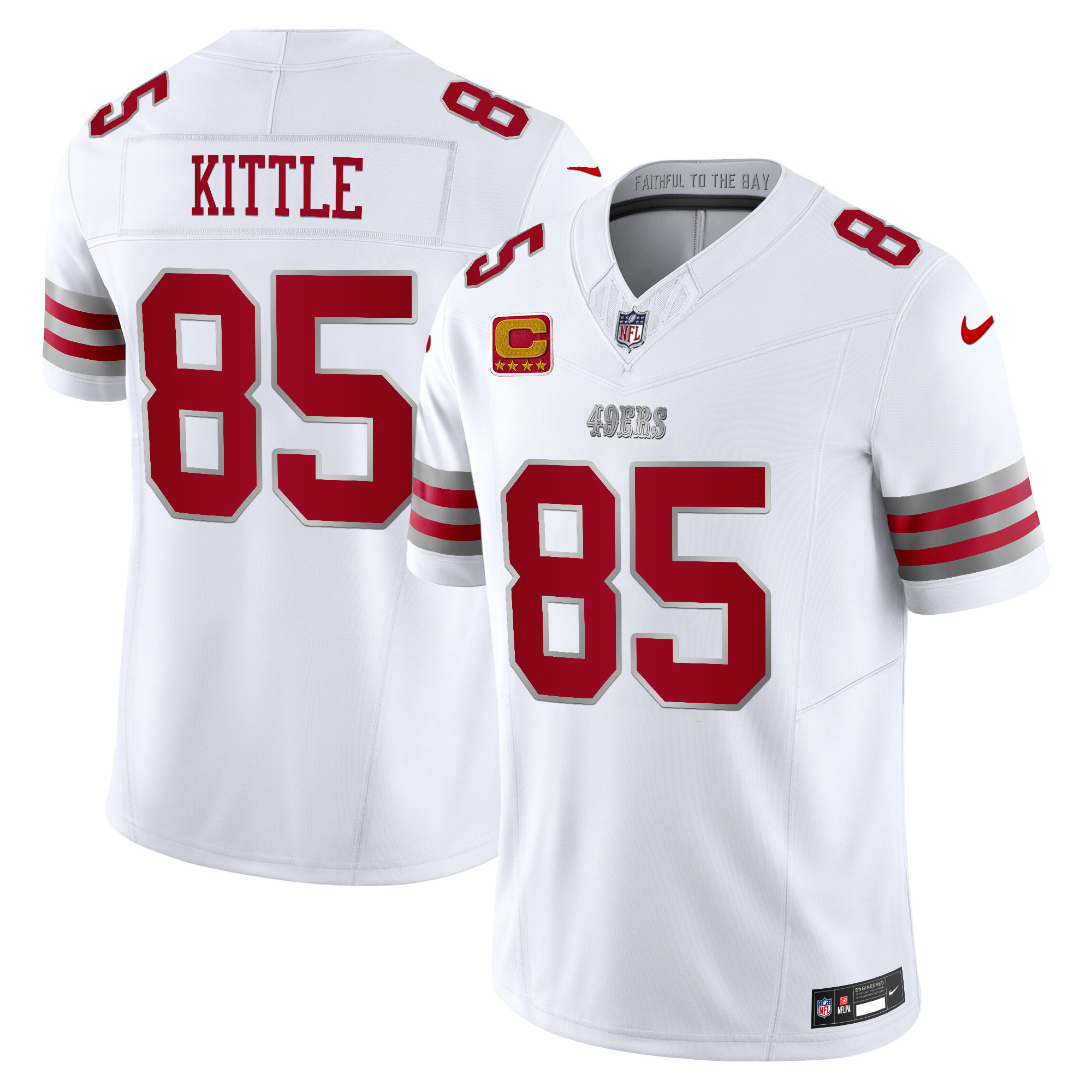 Men's San Francisco 49ers 2024 Winter Warrior Vapor Limited George Kittle Jersey - All Stitched