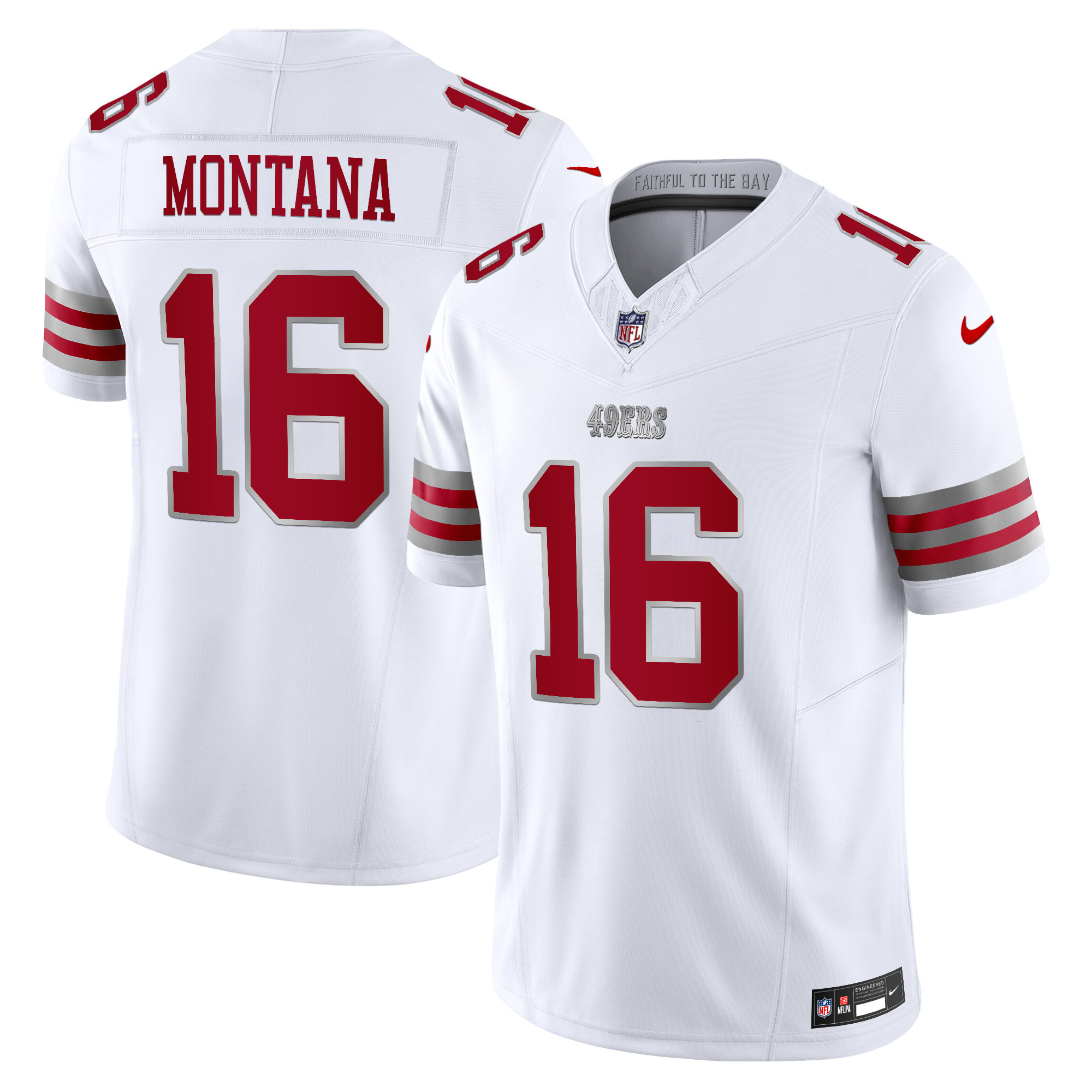 Men's San Francisco 49ers 2024 Winter Warrior Vapor Limited Joe Montana Jersey - All Stitched