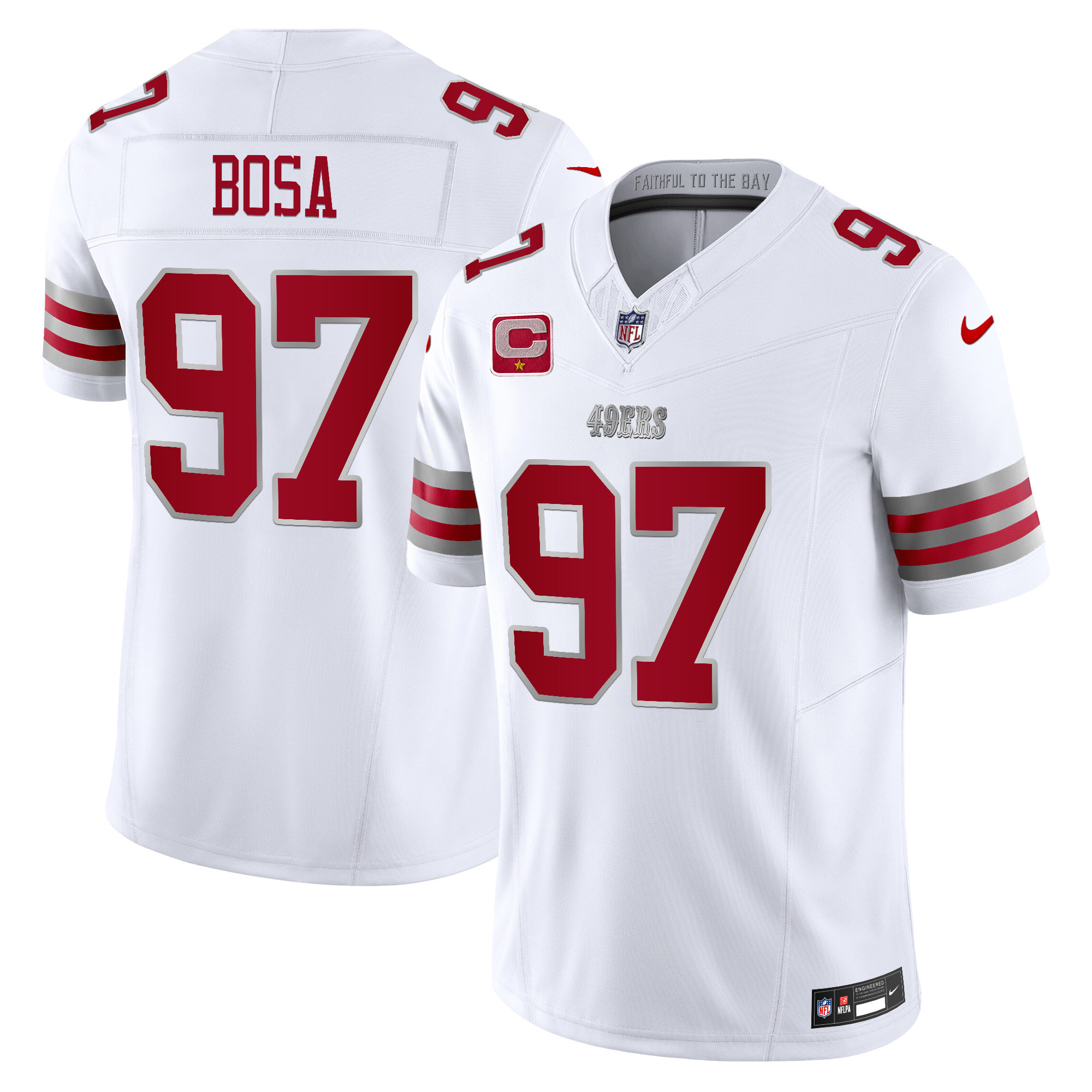 Men's San Francisco 49ers 2024 Winter Warrior Vapor Limited Nick Bosa Jersey - All Stitched
