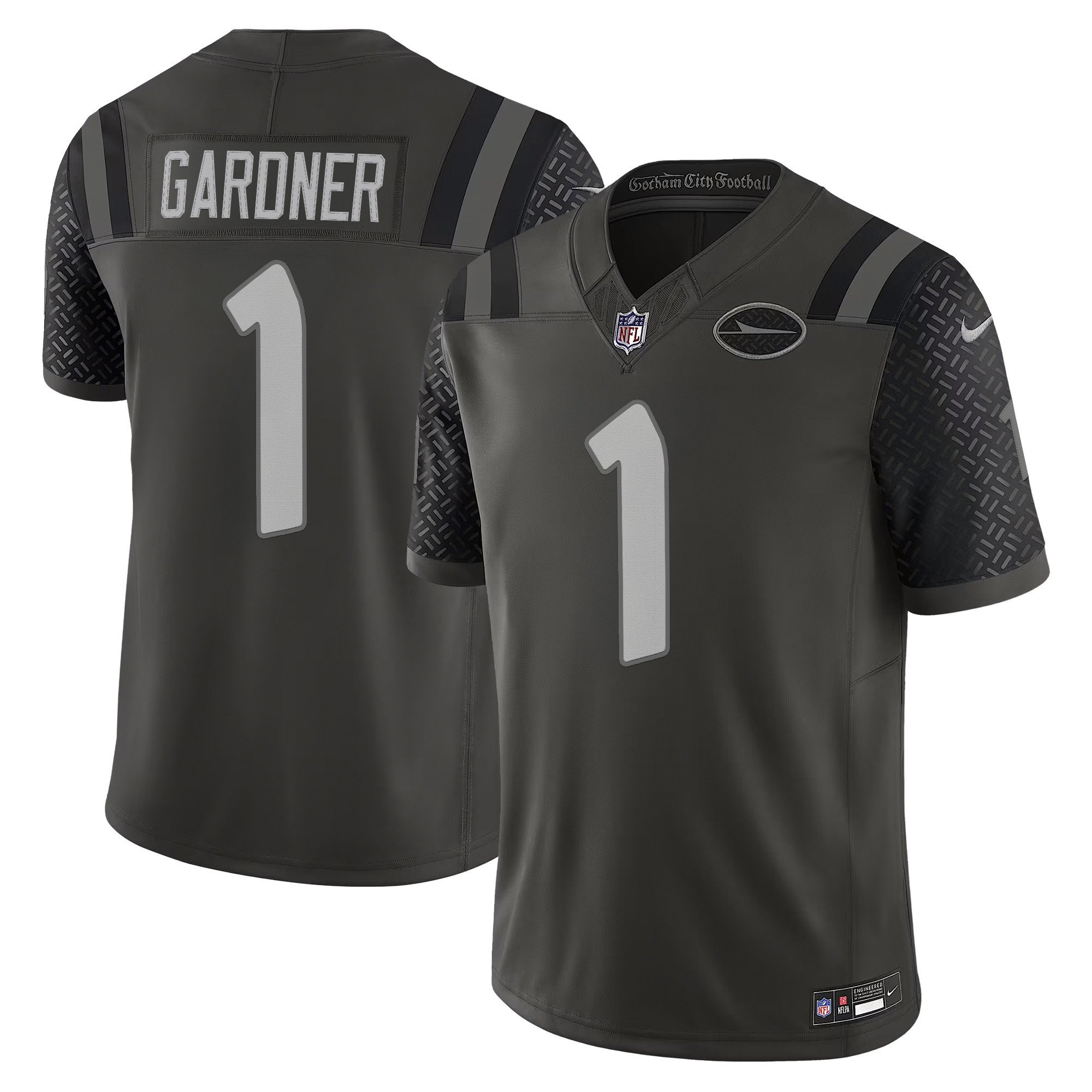 Men's Sauce Gardner New York Jets 2025 "Rivalries" Vapor Limited Jersey - All Stitched