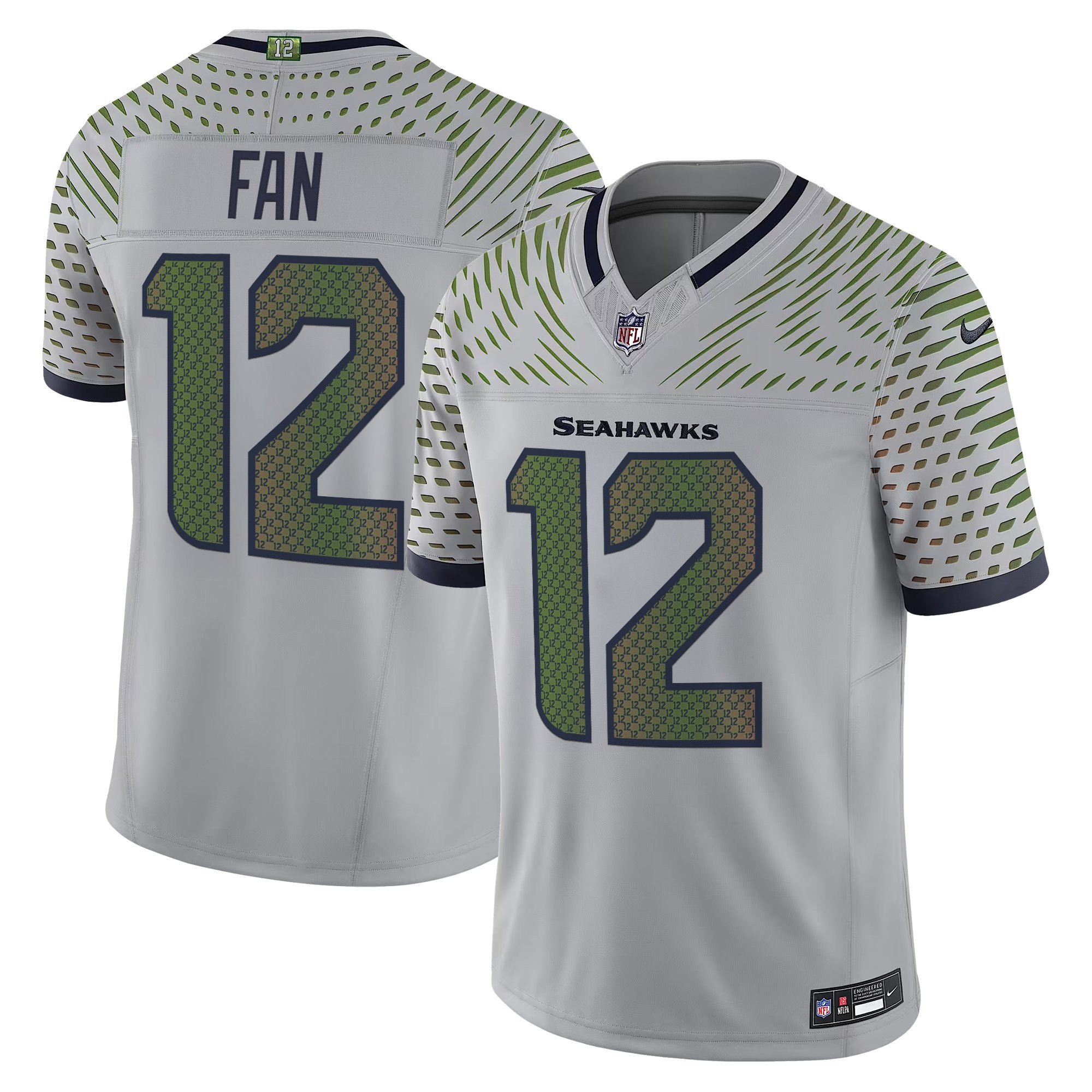 Men's Seattle Seahawks 2025 "Rivalries" Vapor Limited 12th Fan Jersey - All Stitched