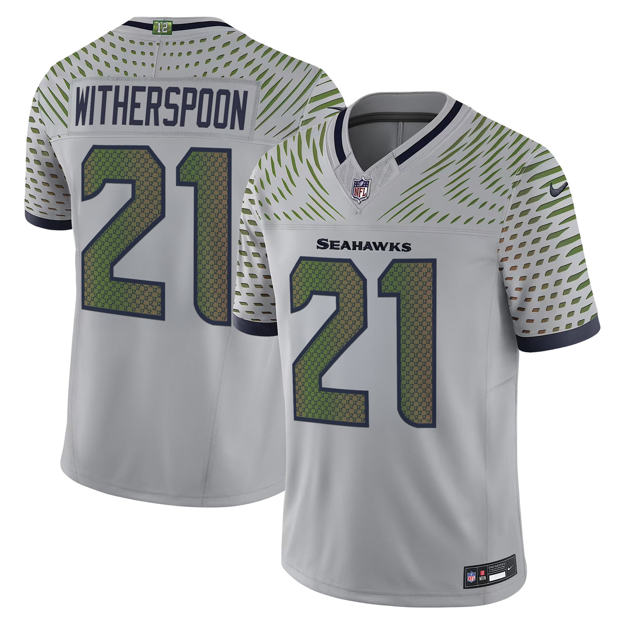 Men's Seattle Seahawks 2025 "Rivalries" Vapor Limited Devon Witherspoon Jersey - All Stitched