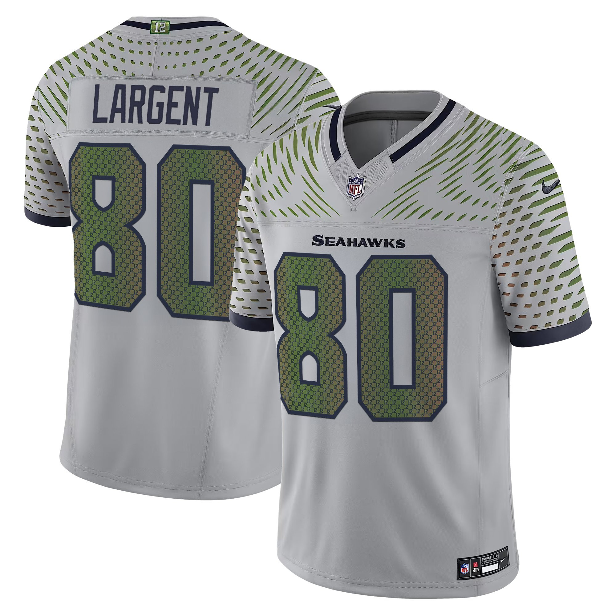 Men's Seattle Seahawks 2025 "Rivalries" Vapor Limited Steve Largent Jersey - All Stitched