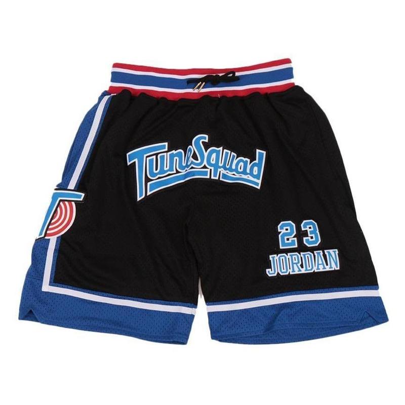 Men's Space Jam #23 Michael Jordan Tune Squad Black Shorts - Basketball Shorts Store