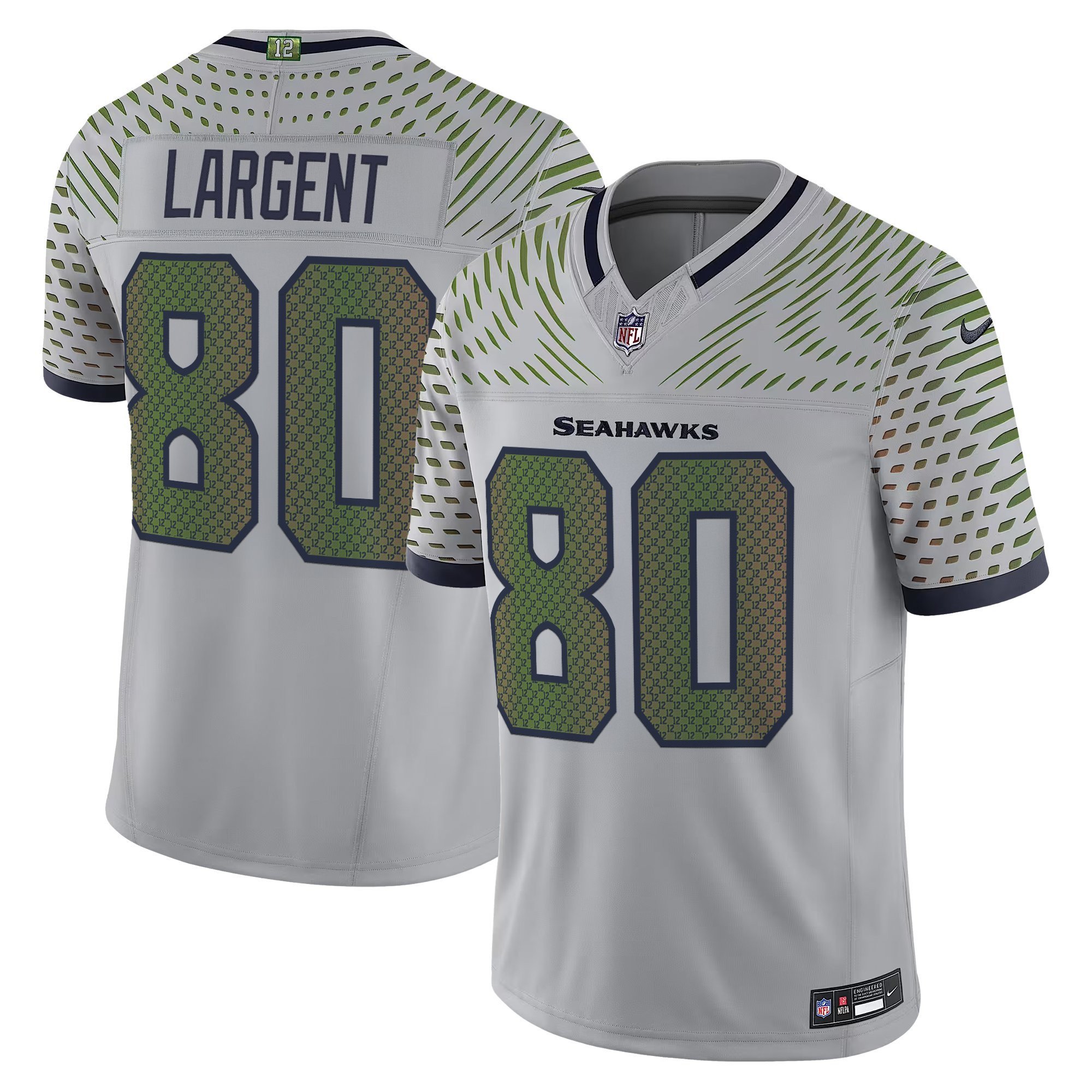 Men's Steve Largent Seattle Seahawks 2025 "Rivalries" Vapor Limited Jersey - All Stitched