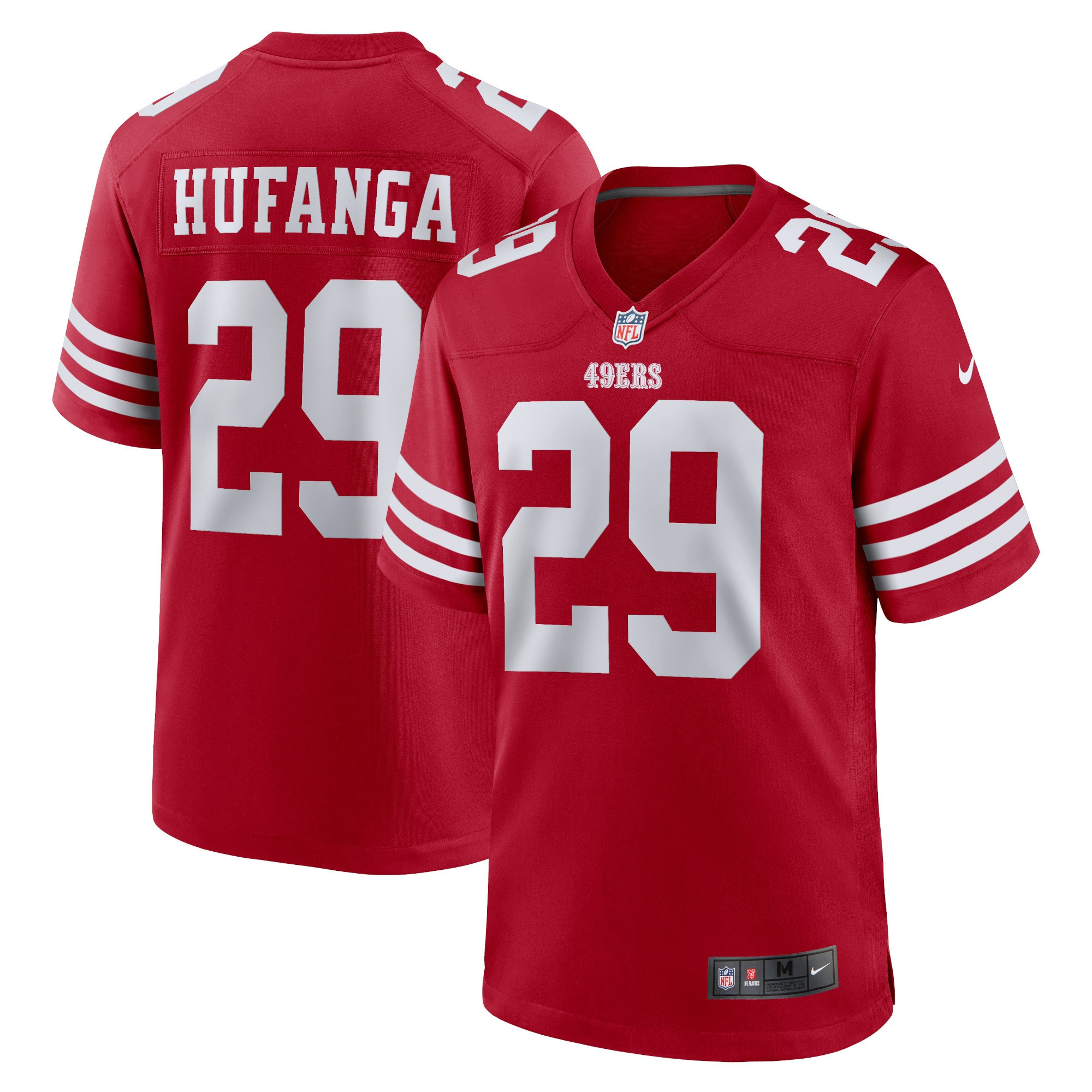 Men's Talanoa Hufanga San Francisco 49ers Red Jersey - All Stitched