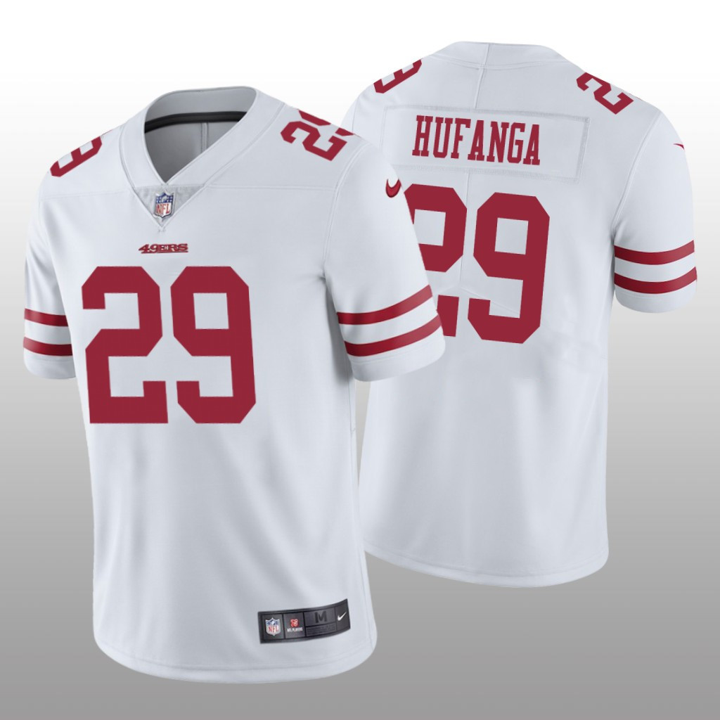 Men's Talanoa Hufanga San Francisco 49ers White Jersey - All Stitched