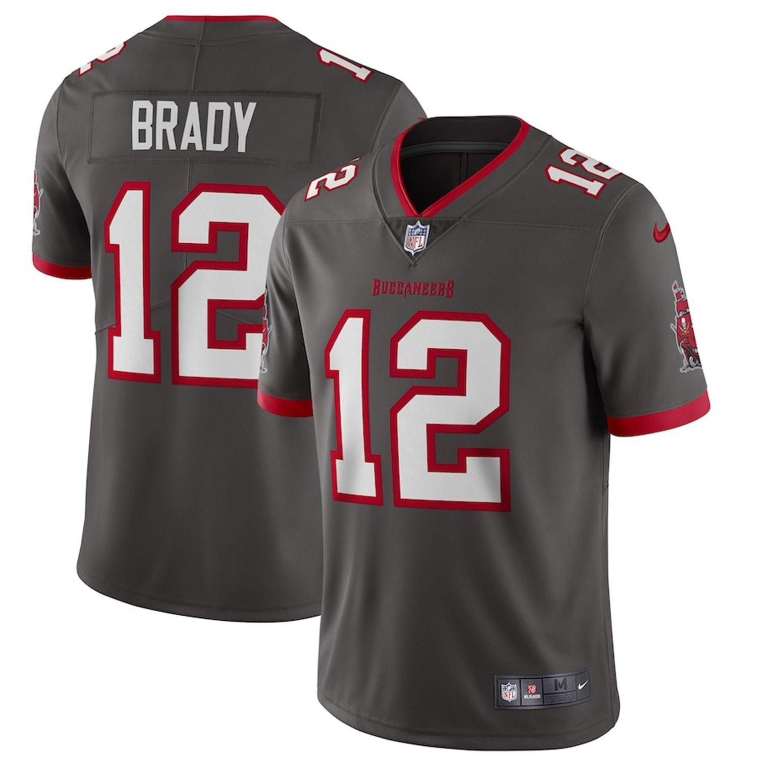 Men's Tampa Bay Buccaneers Tom Brady Limited Pewter Jersey - All Stitched