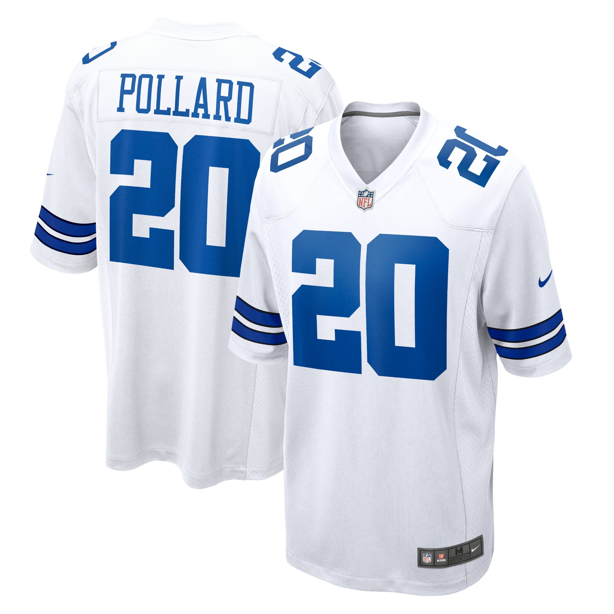 Men's Tony Pollard Dallas Cowboys White Jersey - All Stitched
