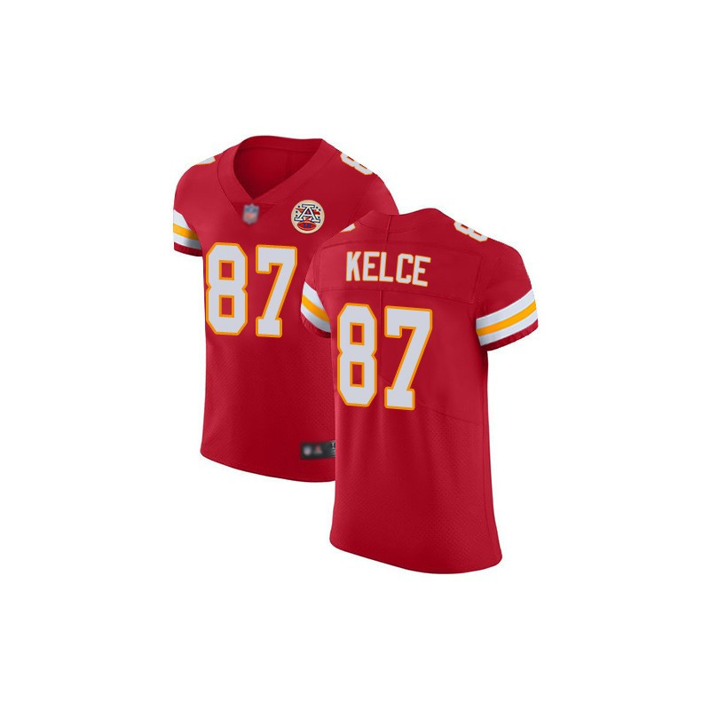 Men's Travis Kelce Kansas City Chiefs Red Vapor Elite Red Jersey - All Stitched