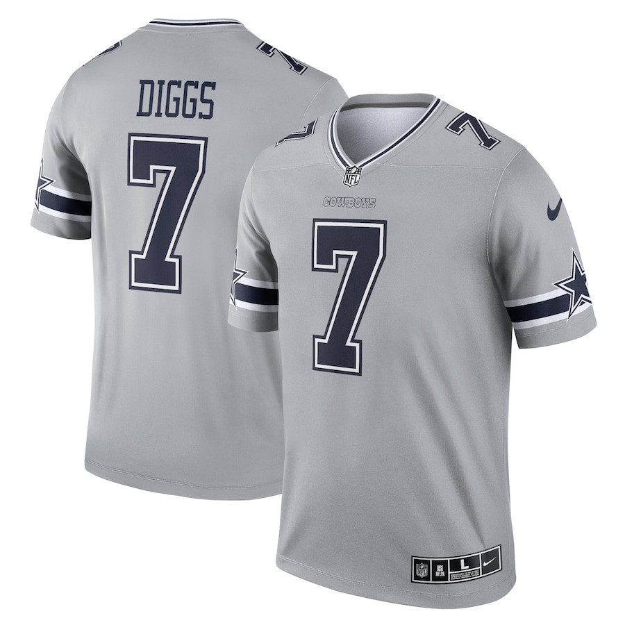 Men's Trevon Diggs Dallas Cowboys Gray Jersey - All Stitched