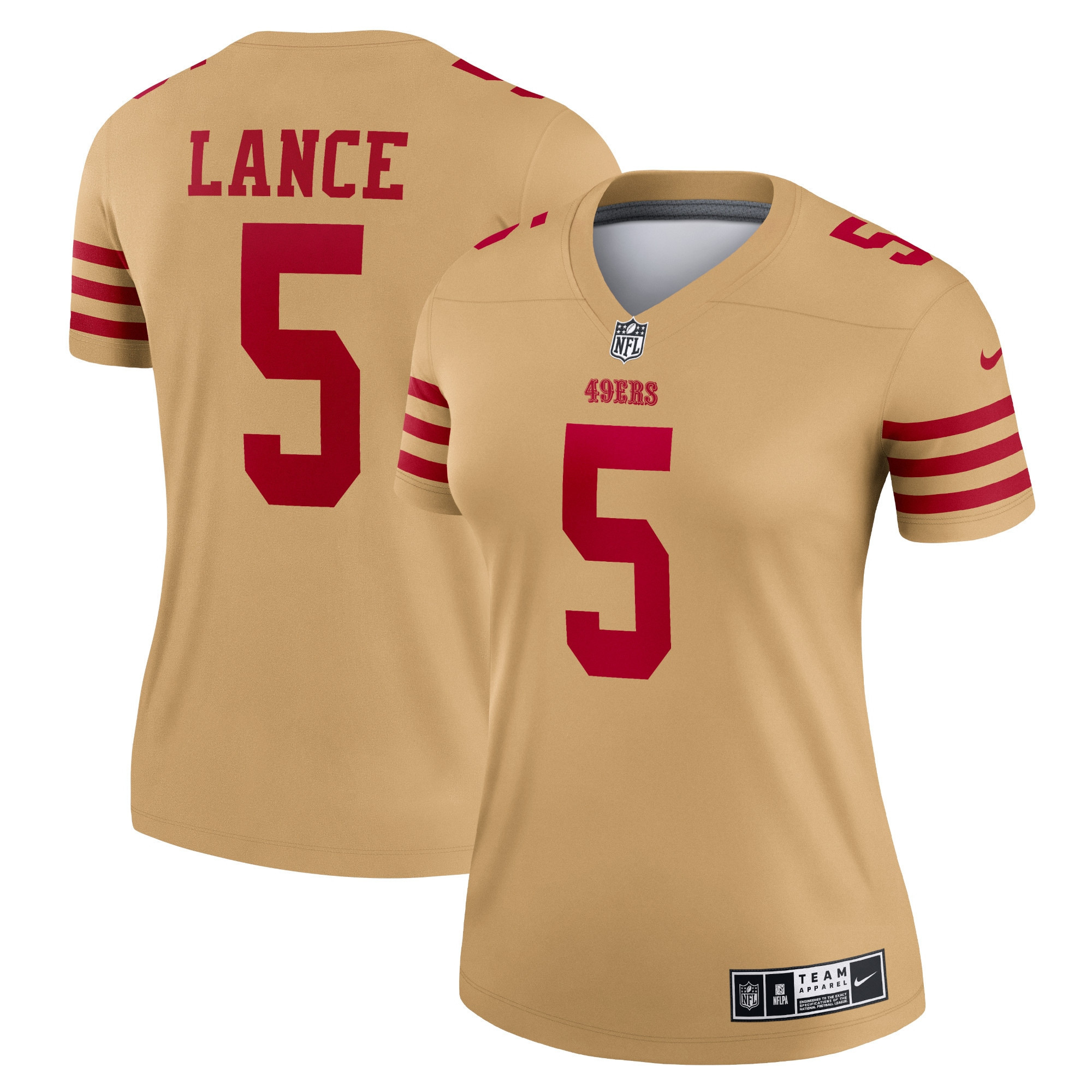 Men's Trey Lance San Francisco 49ers Brown Jersey - All Stitched