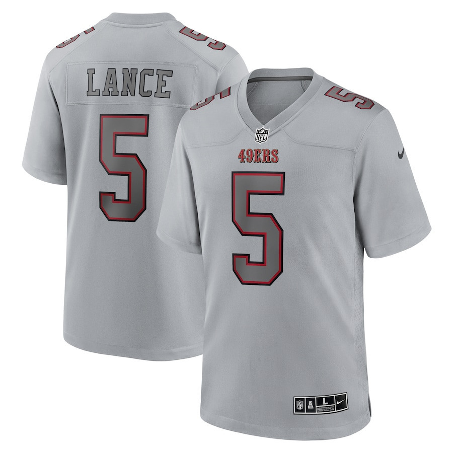 Men's Trey Lance San Francisco 49ers Gray Jersey - All Stitched