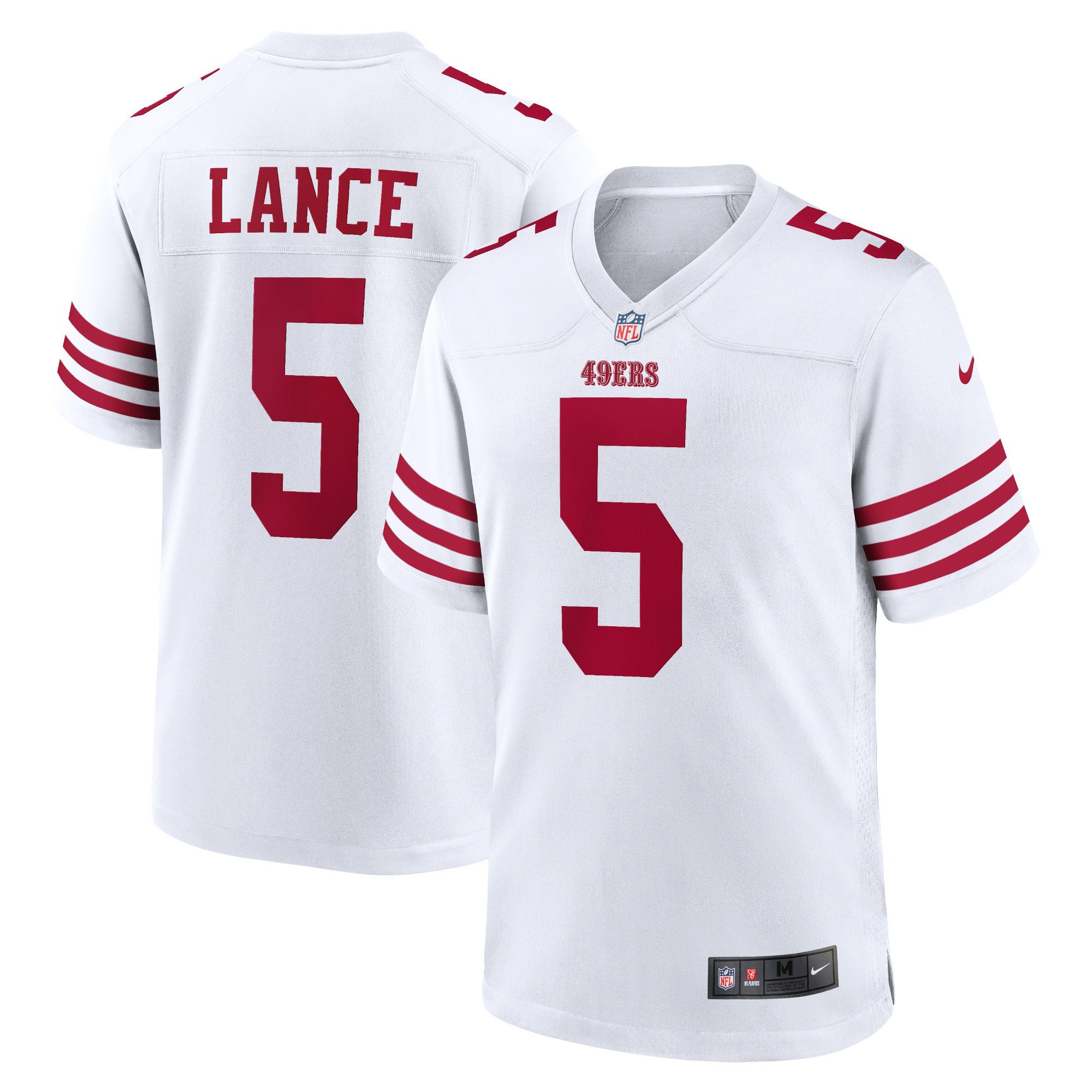 Men's Trey Lance San Francisco 49ers White Jersey - All Stitched