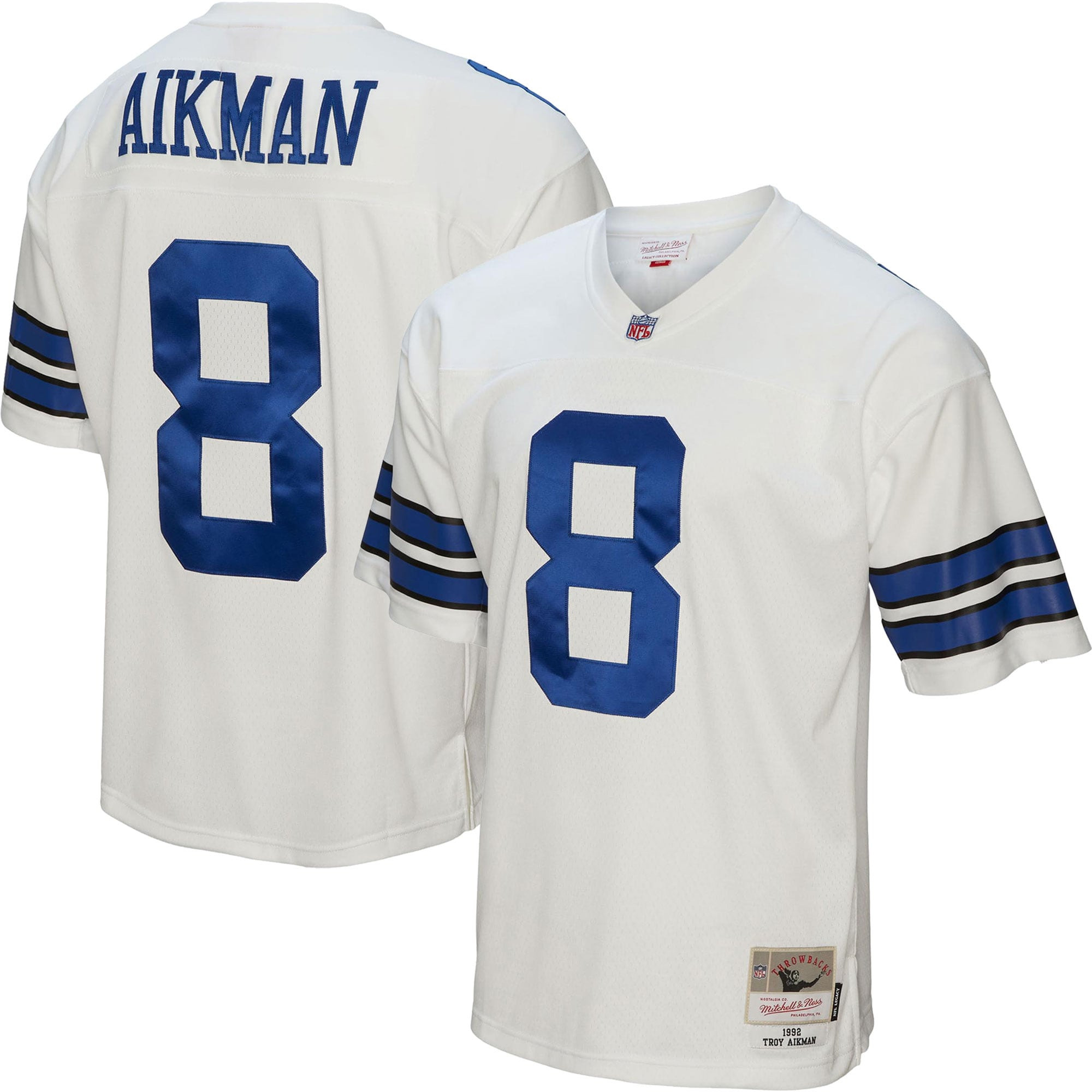 Men's Troy Aikman Dallas Cowboys White Jersey - All Stitched